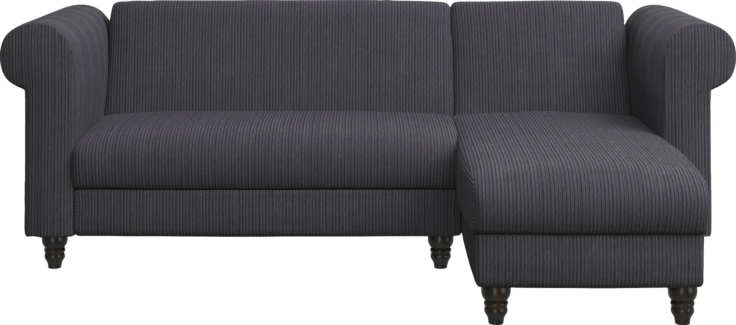 Dorel Home Canapé d'angle »Felix II, L-Form, Schlafsofa 241cm (Liegefl. 108/195 cm),« verstellb. Rückenlehne, Recamiere wechselbar, Cord