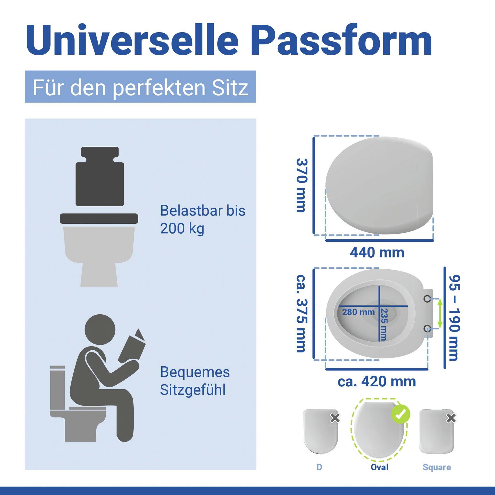 WENKO Siège de WC »KOS«