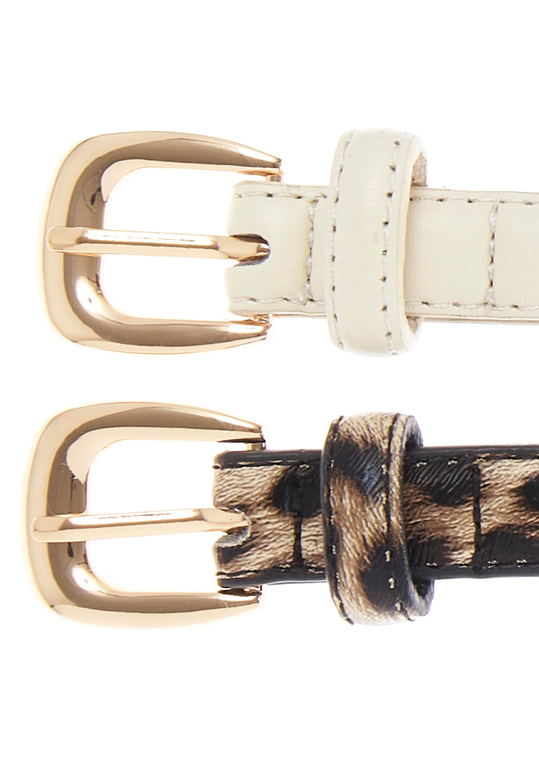 LASCANA Ceinture de hanche »2-er Pack Gürtel, Anzuggürtel, Hosengürtel, Jeansgürtel« NOUVEAU pour pantalons & robes au design moderne