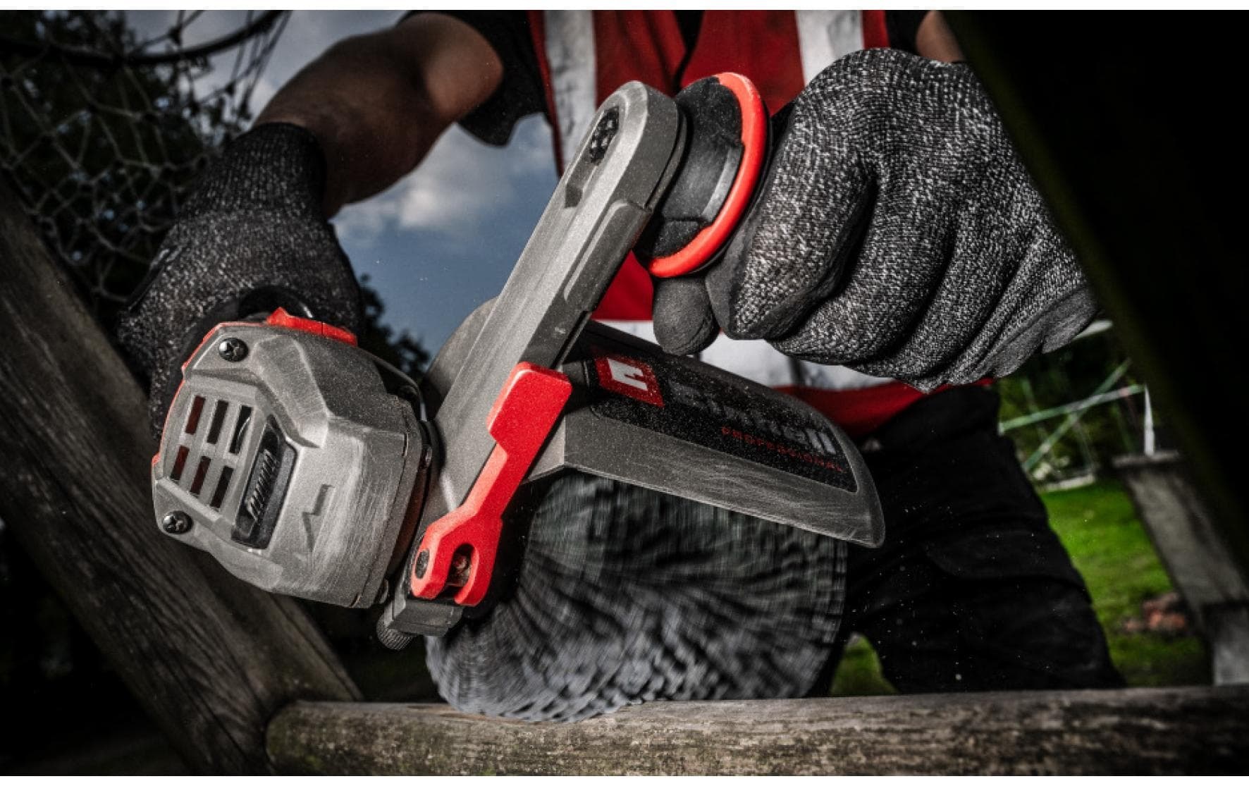 Einhell Akku-Oberflächenbürste »120 x 100 mm« Schleifstreifenbürste für Holz und Metall