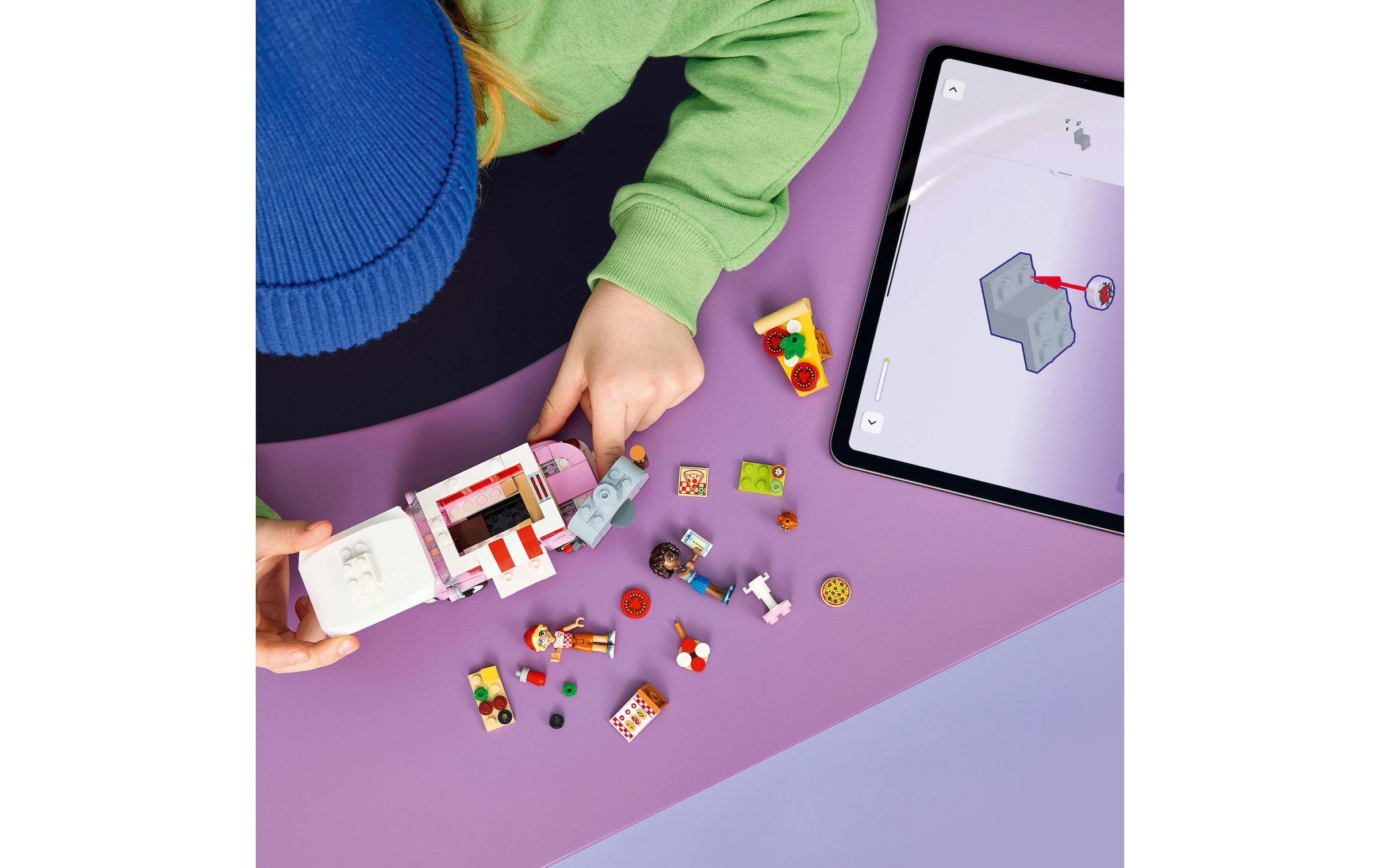 LEGO® Pions de construction »Pizzawagen (42694), LEGO Friends« fabriqué en Europe