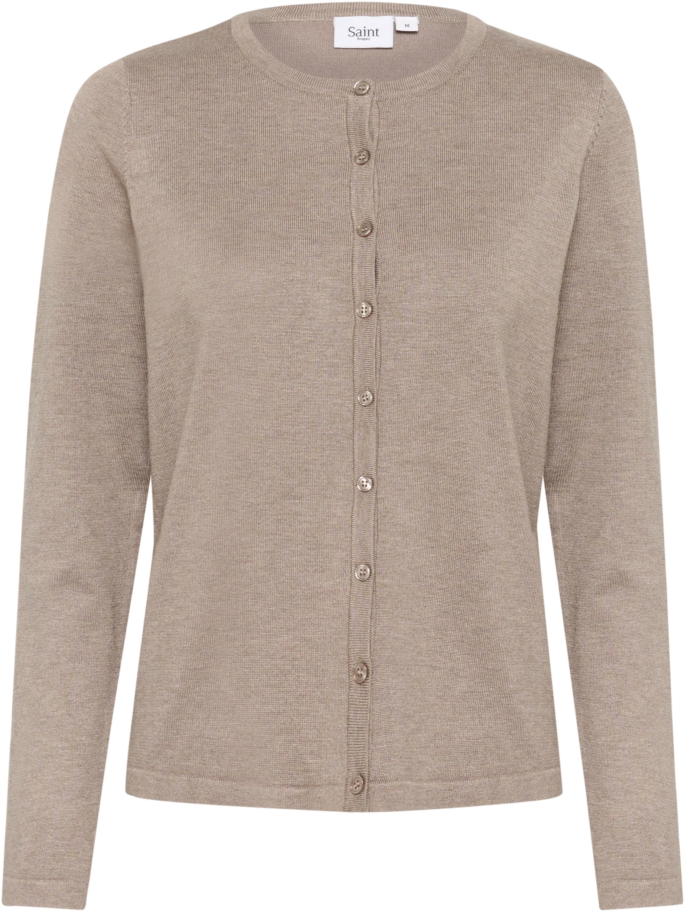 Saint Tropez Strickjacke »A8661, MilaSZ R-Neck Cardigan« Viskose Feinstrick, Classic Fit