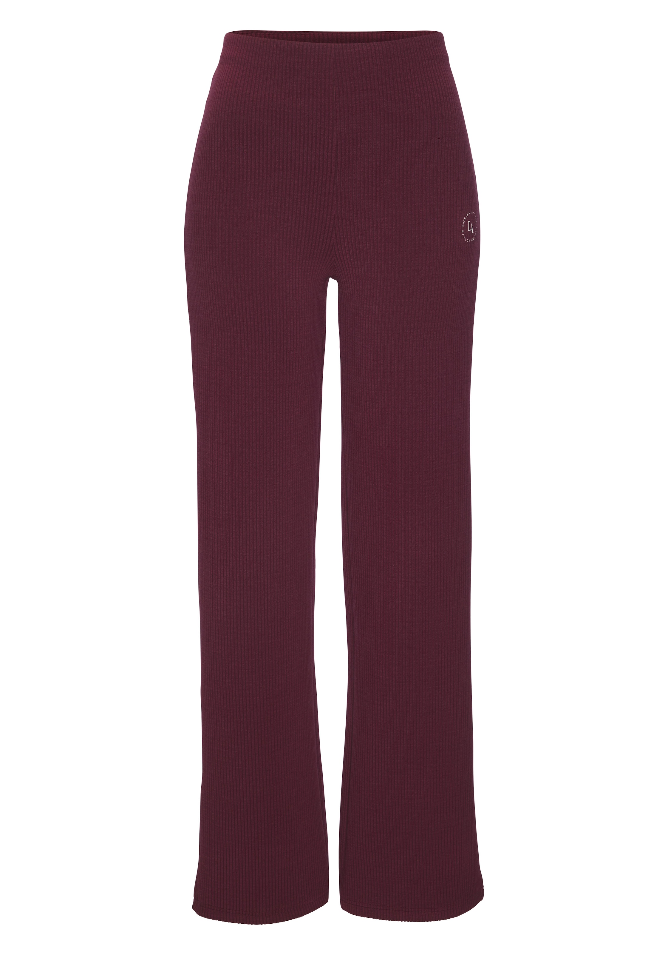 LASCANA ACTIVE Pantalon de sport  aus elastischer Rippstruktur