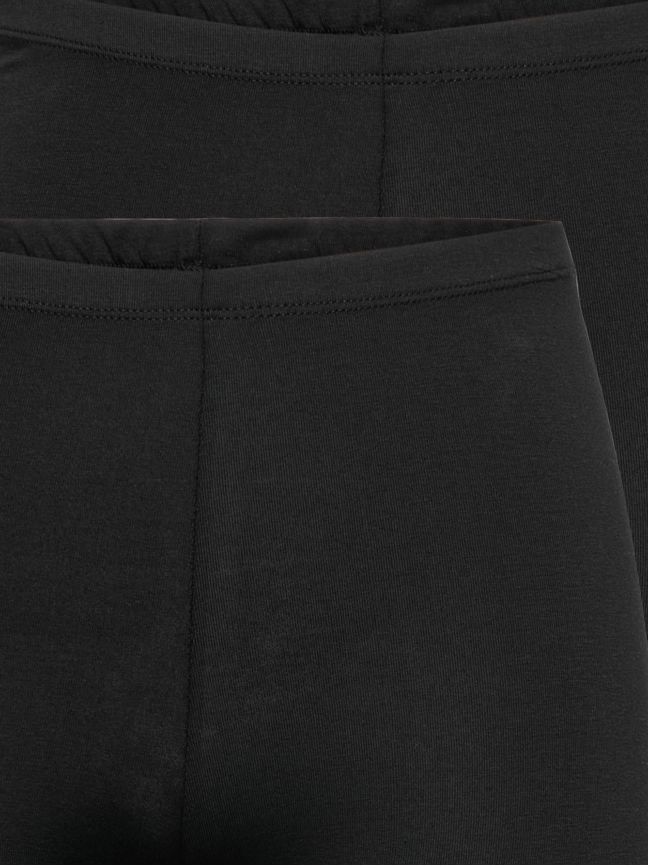 ONLY Pantalon cycliste »ONLLIVE – Radler im Doppelpack mit elastischem Rippbund«  unifarben, casual, slim fit, Web, Rundhals