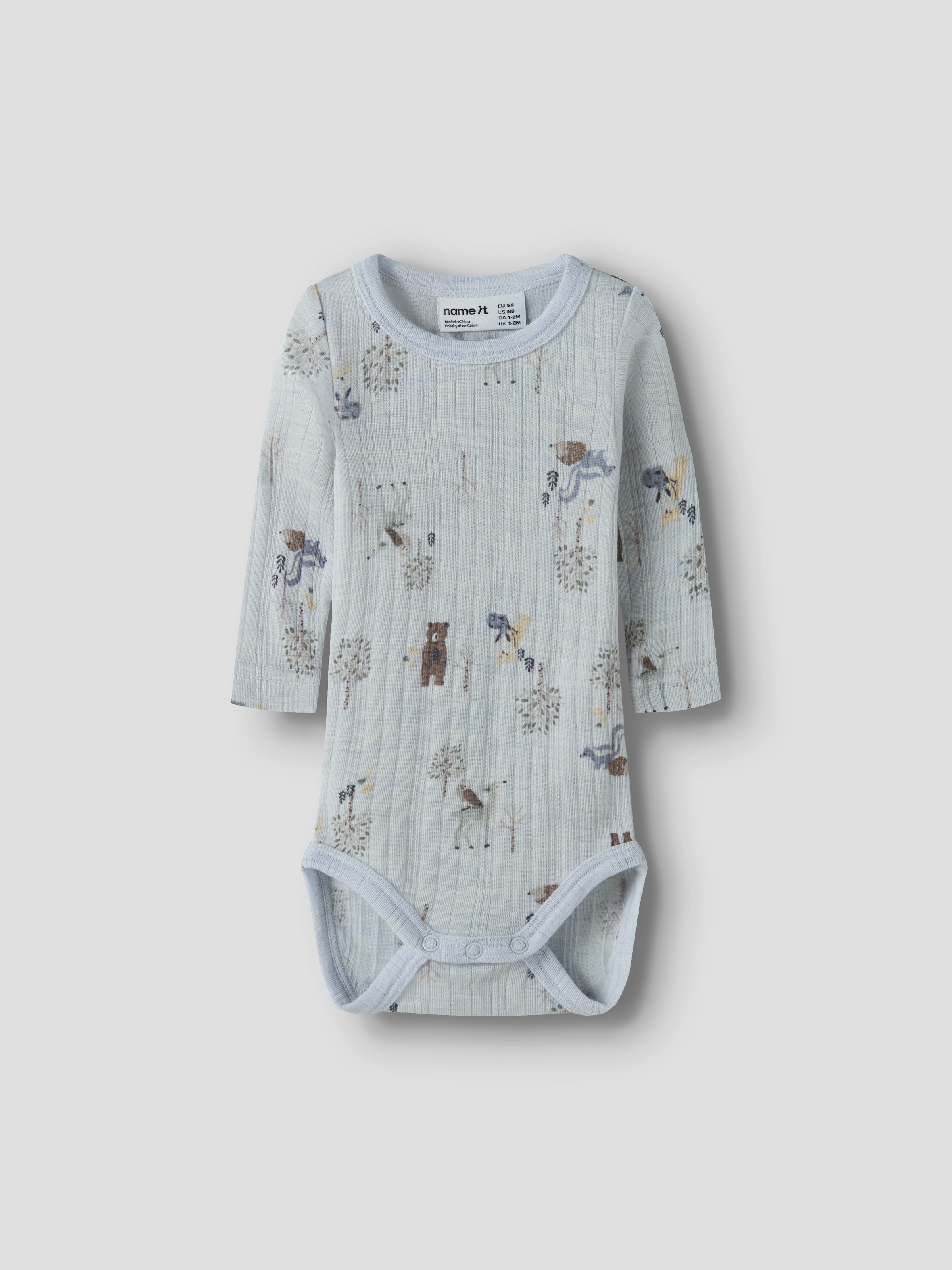 Name It Body à manches longues »NBMWANG WOOL NEEDLE LS BODY NOOS« laine