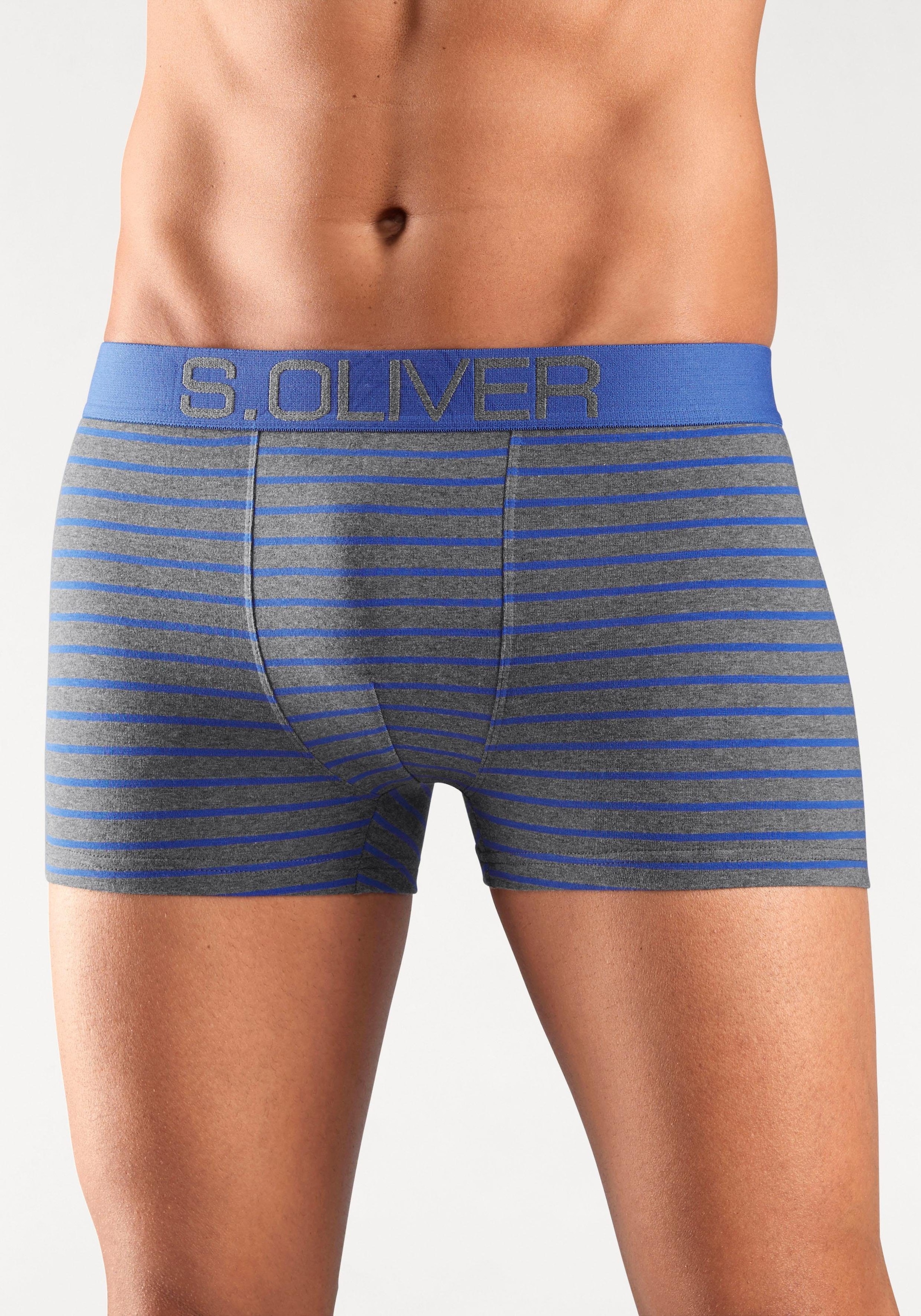 s.Oliver Boxer »Boxershorts für Herren« Packung, 4 Stk. tlg., mit kontrastfarbenem Webbund