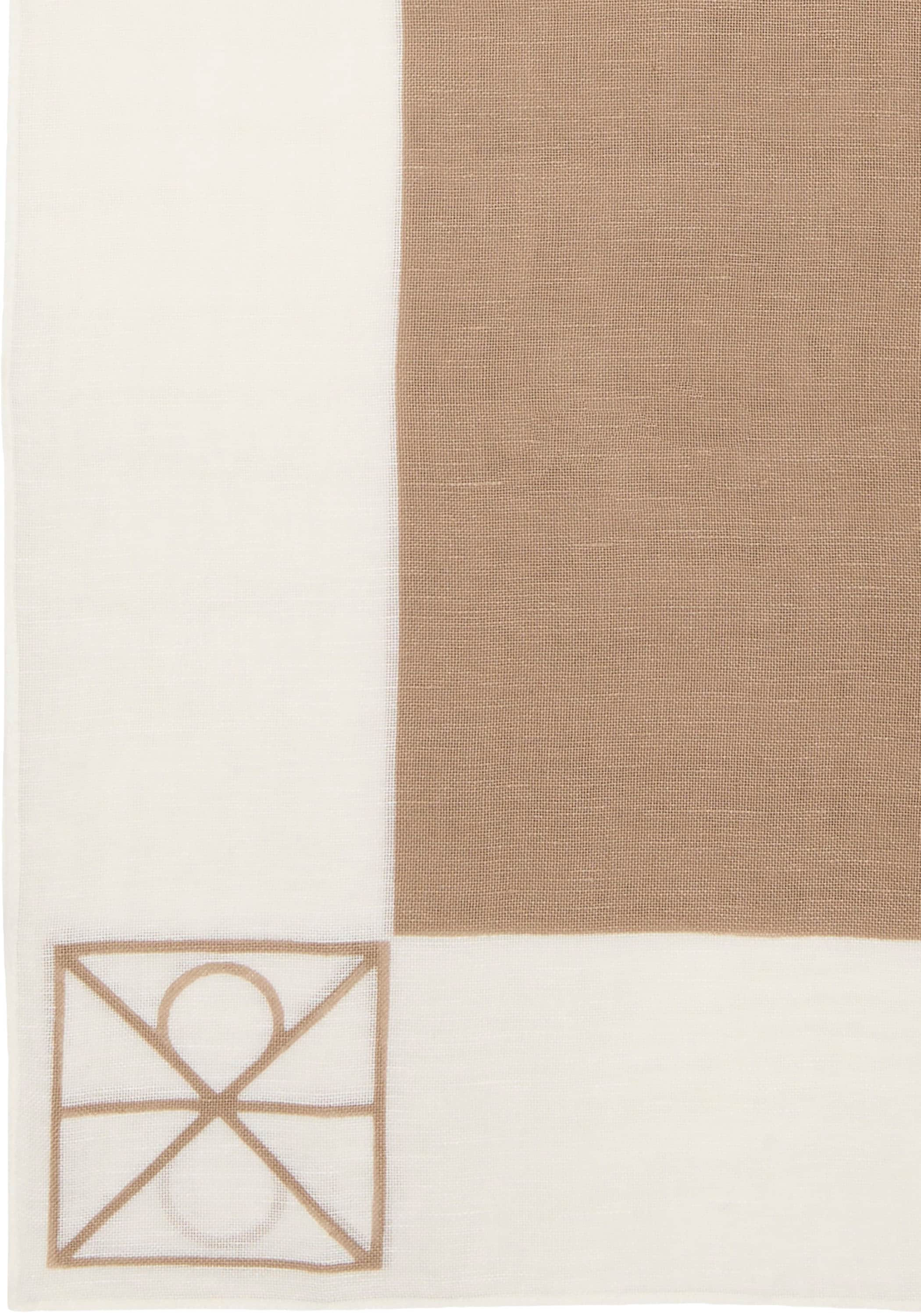 Calvin Klein Foulard de mode »LINEN BLEND EMBLEM PAREO SCARF« Mit Farbkontrasten