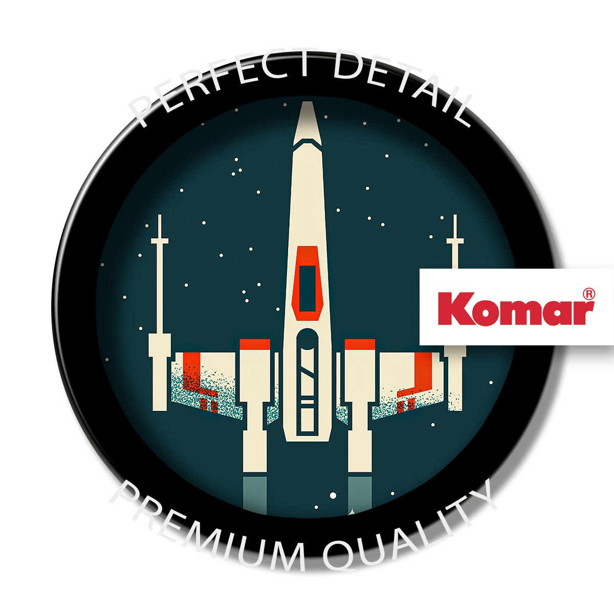 Komar Wandbild »Star Wars Geeky X-Wing« Disney Set, 1 Stk. tlg. 40 x 50 cm (Breite x Höhe) - Kinderzimmer, Dekoration