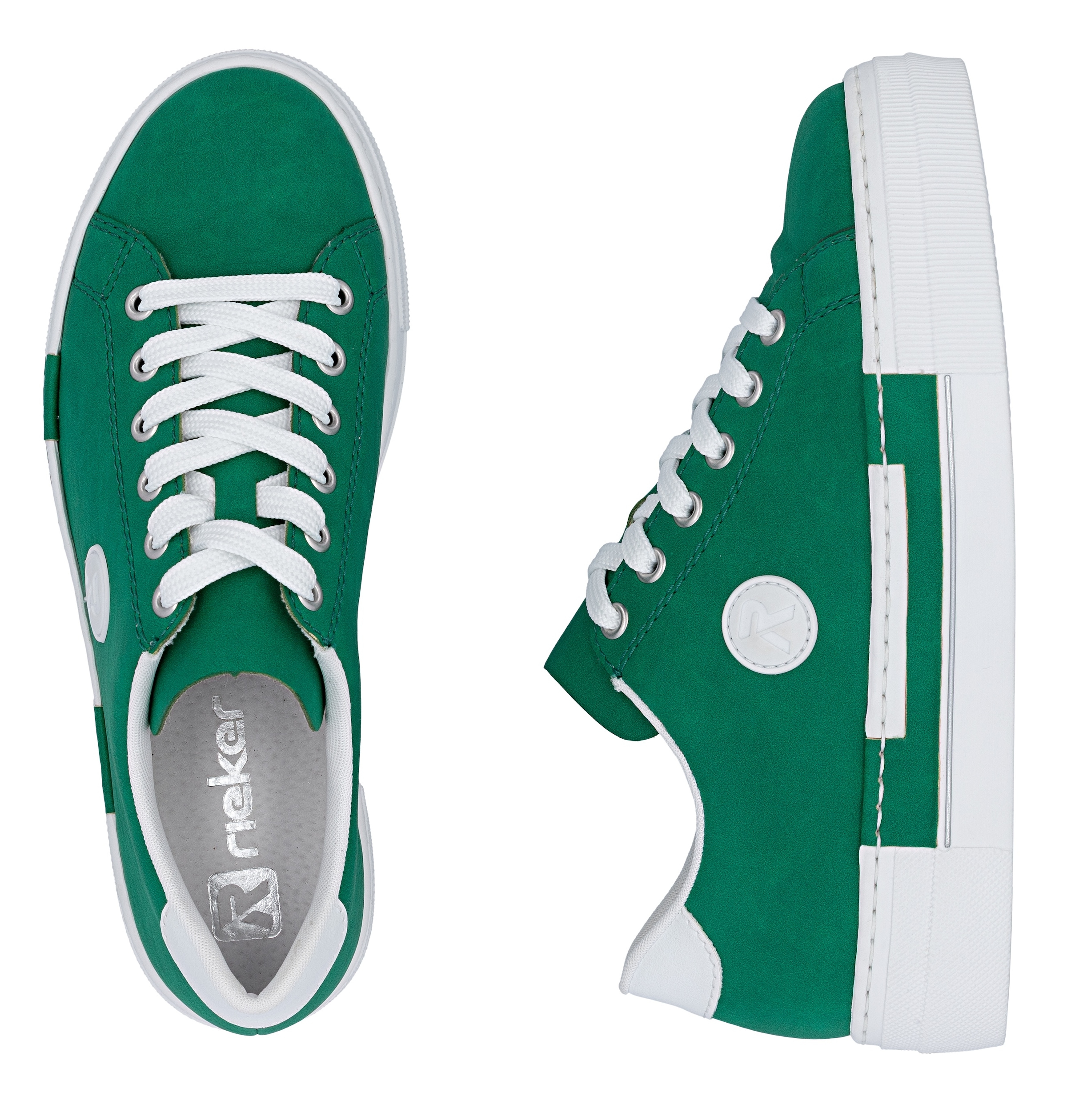 Rieker Sneaker  , Freizeitschuh, Halbschuh, Schnürschuh mit Plateausohle