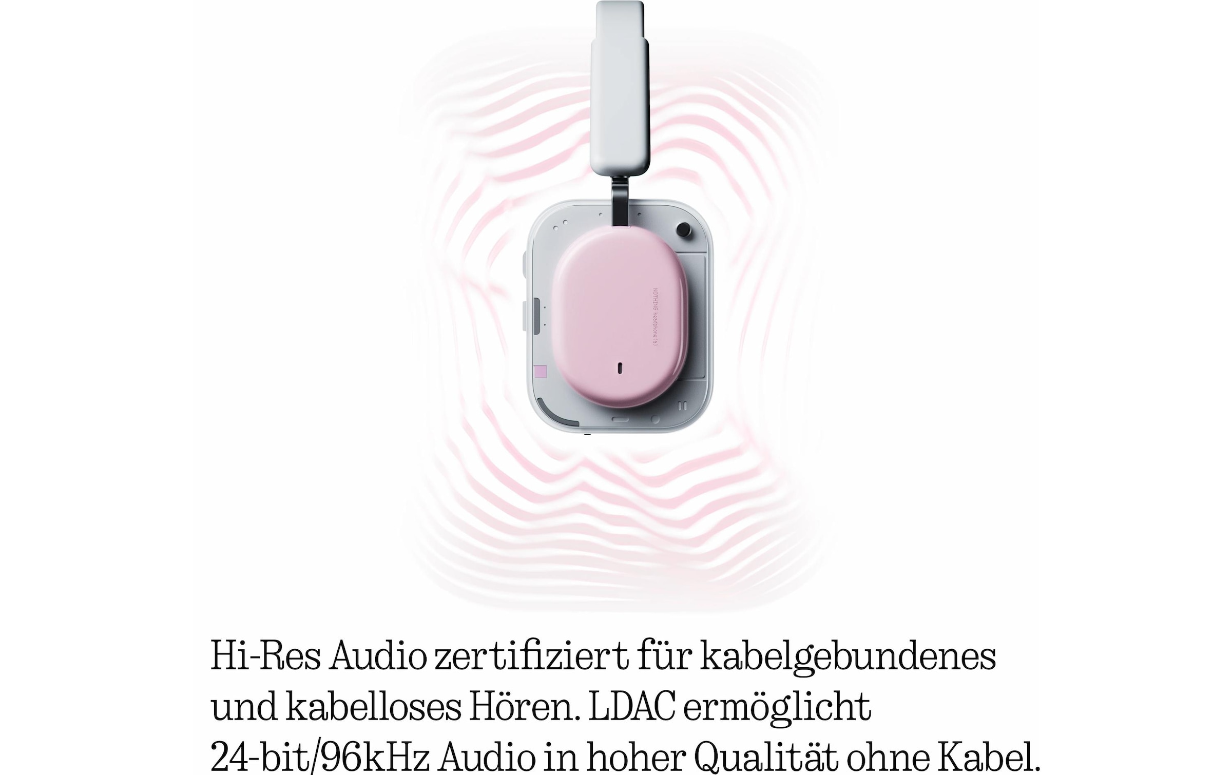 NOTHING Over-Ear-Kopfhörer »Headphone (a)« Bluetooth Active Noise Cancelling (ANC) | Freisprechfunktion | Hi-Res | Transparenzmodus