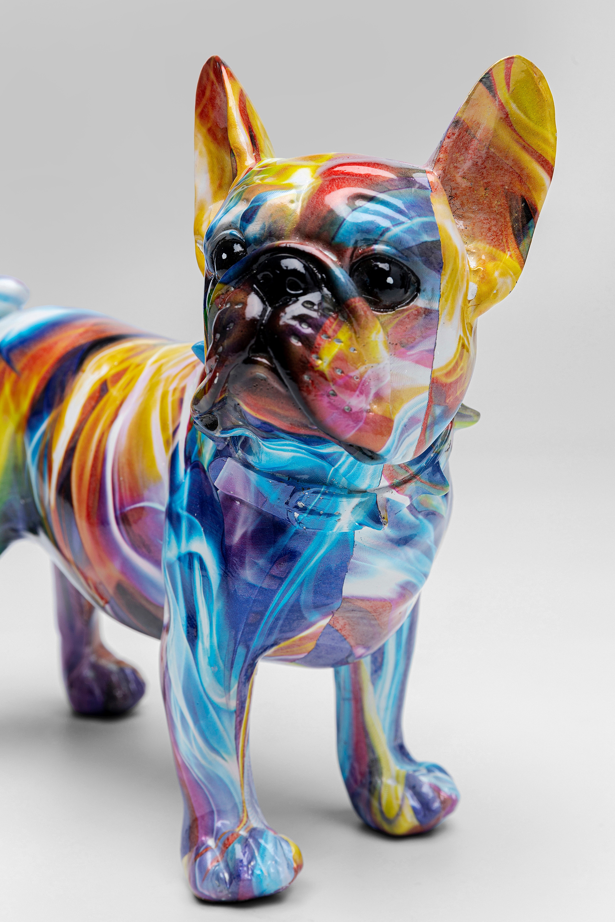 Kare Design Figurine de décoration »Deko Figur Frenchie Bunt 24cm«