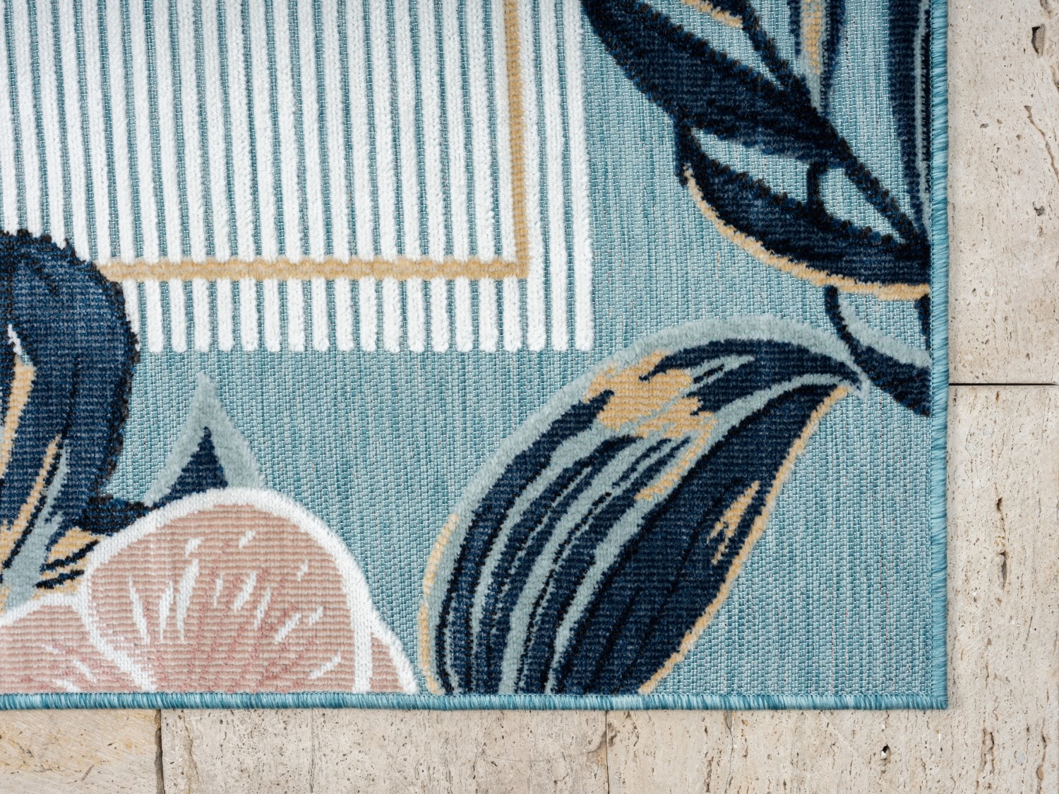 Myflair Möbel & Accessoires Teppich »Cloud, LAGERRÄUMUNG!« rechteckig 8 mm Höhe Flamingo Motiv, mit Bordüre, Outdoor geeignet, Balkon, Terrasse