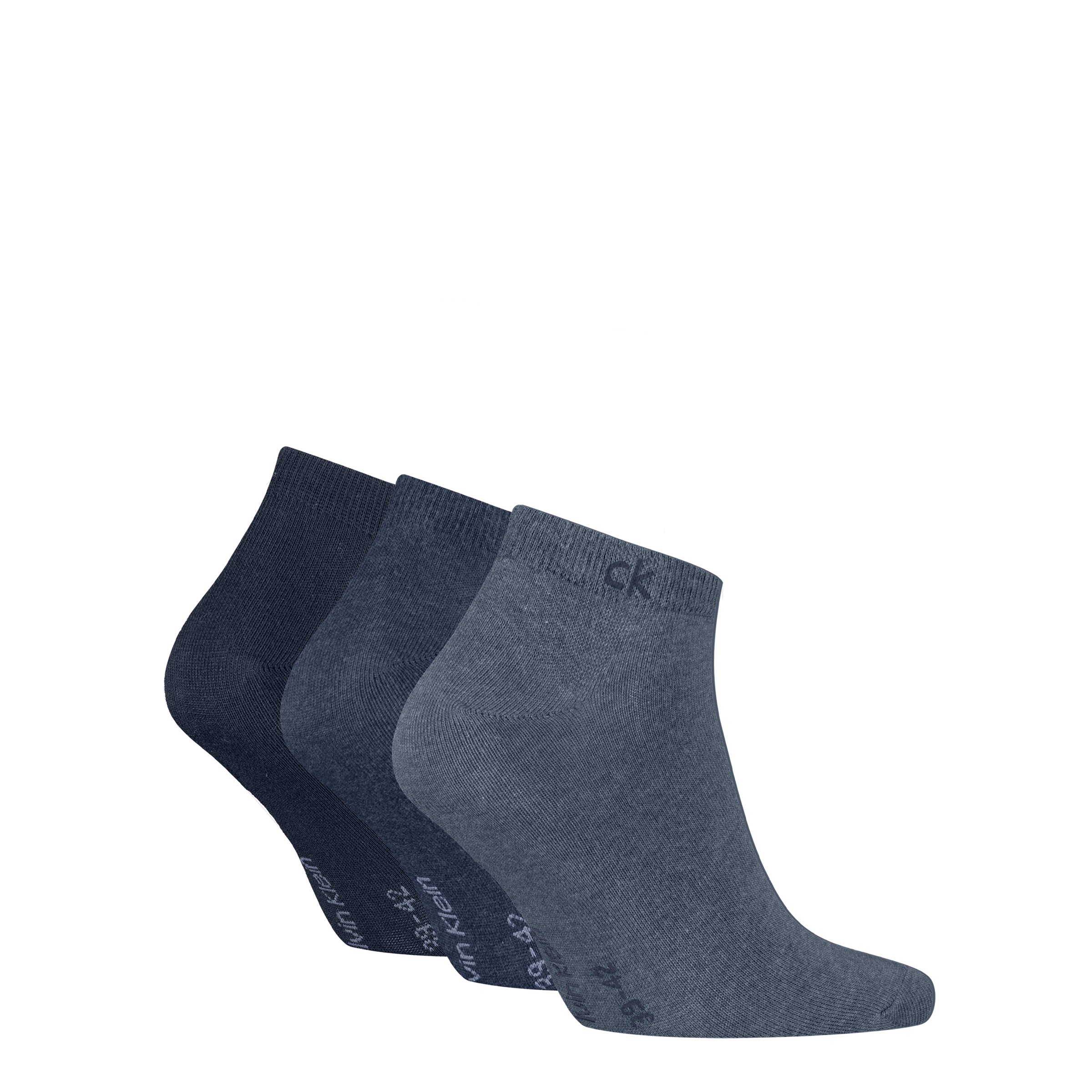 Calvin Klein Sneakersocken »CK MEN SNEAKER 3P« 3 Paar,  mit kleinem Rippenbündchen, Cotton-Mix, elastisch