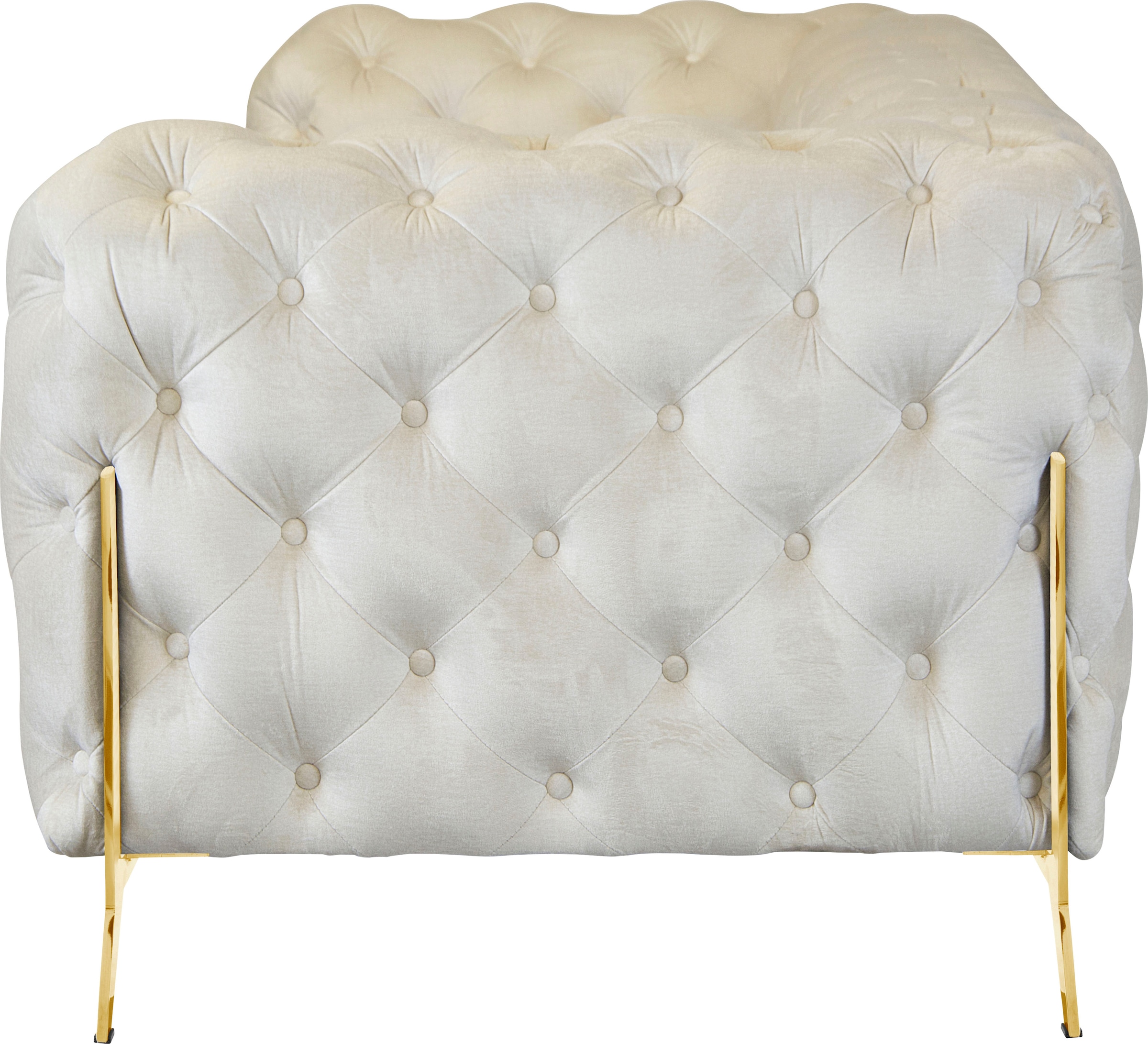 Home affaire Chesterfield-Sofa »Amaury« aufwändige Knopfheftung, moderne Chesterfield Optik, Fussfarbe wählbar