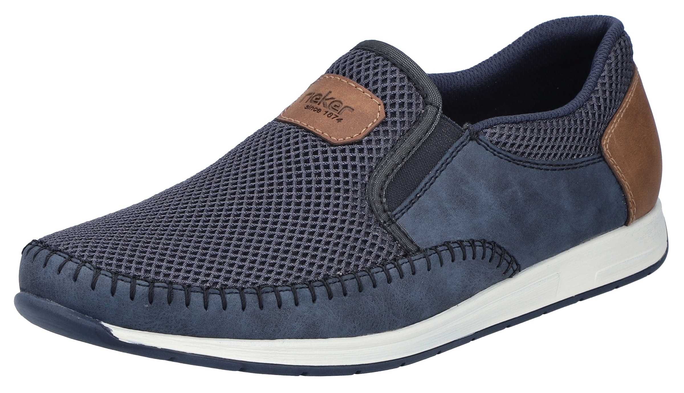 Rieker Slipper  Sneaker slip-on, chaussure à enfiler avec inserts stretch