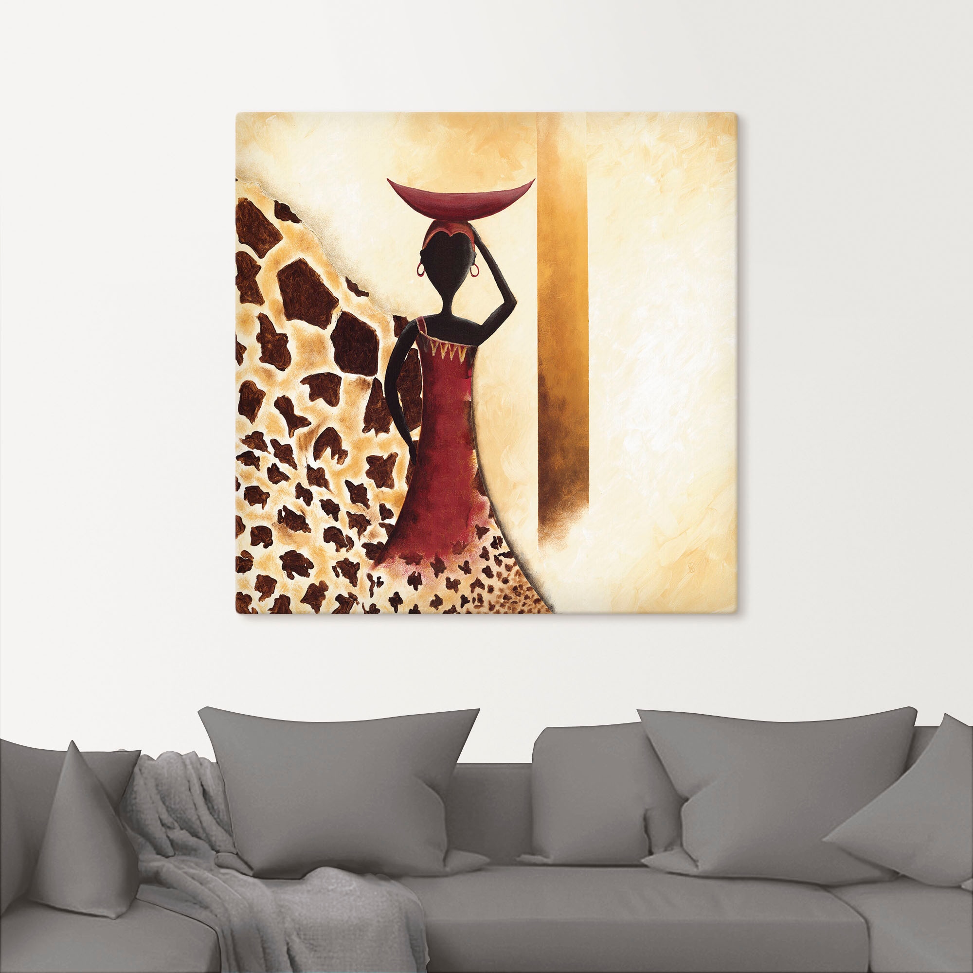 Artland Leinwandbild »Afrikanische Frau II« Frau 1 Stk. tlg. auf Holzrahmen gespannt