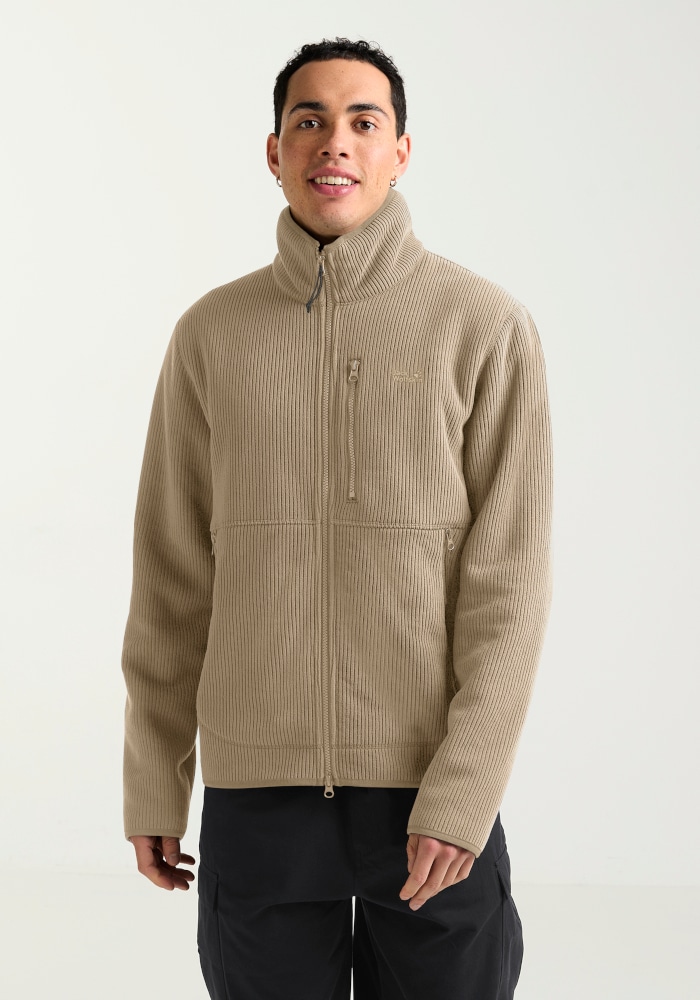 Jack Wolfskin Fleecejacke »LAKE RIDGE JKT M« mit hochschliessendem Kragen, winddicht, atmungsaktiv