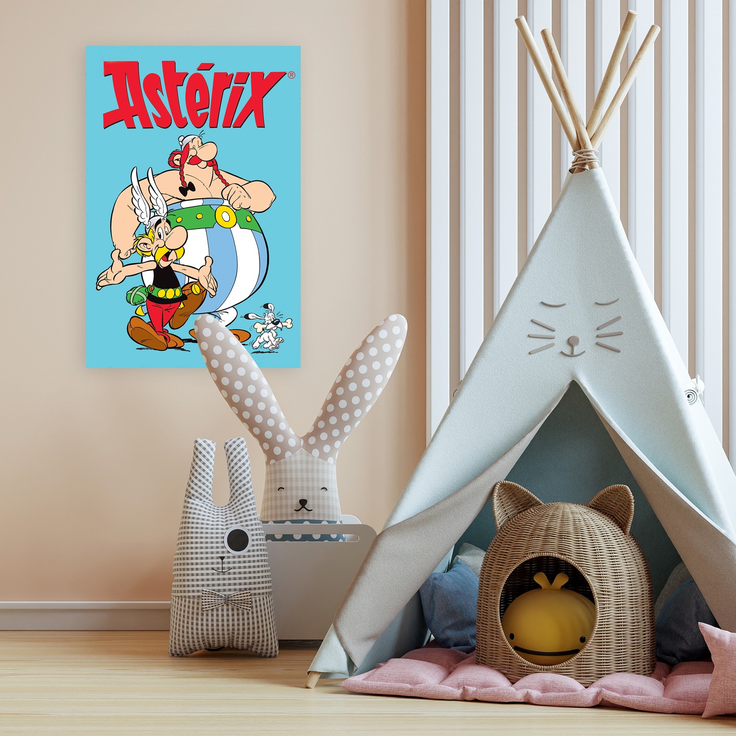 LuckyLinde Leinwandbild »Asterix, Obelix und Idefix« Fantasy | Figuren | Film | Filmfiguren 1 Stk. tlg. Canvasbild Wanddeko Bild zum Film "Kampf der Häuptlinge"
