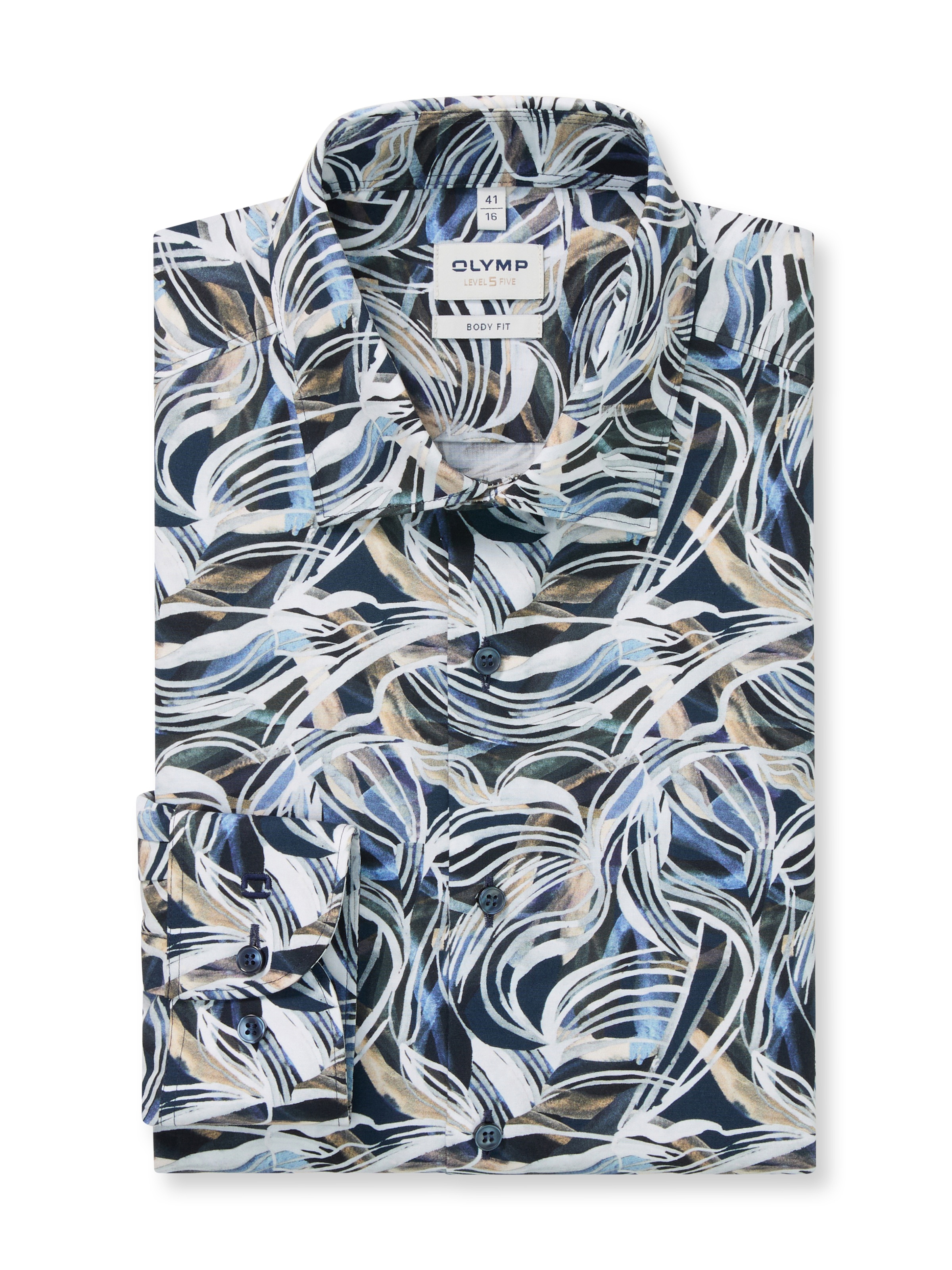 OLYMP Chemise à manches longues »Level Five« Businesshemd, body fit, New York Kentkragen
