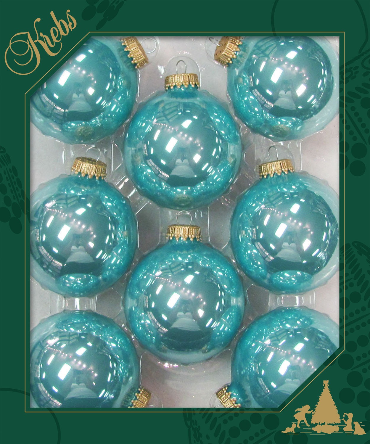 Krebs Glas Lauscha Boule de Noël »CBK20011, Weihnachtsdeko, Christbaumschmuck, Christbaumkugeln Glas«