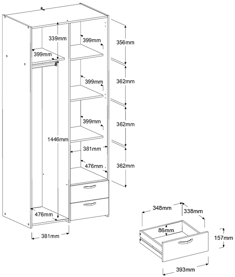 Parisot Set de chambre d'adolescent »Jade 11« Set, 2 tlg. Mit Schreibtischplatte und Kommode