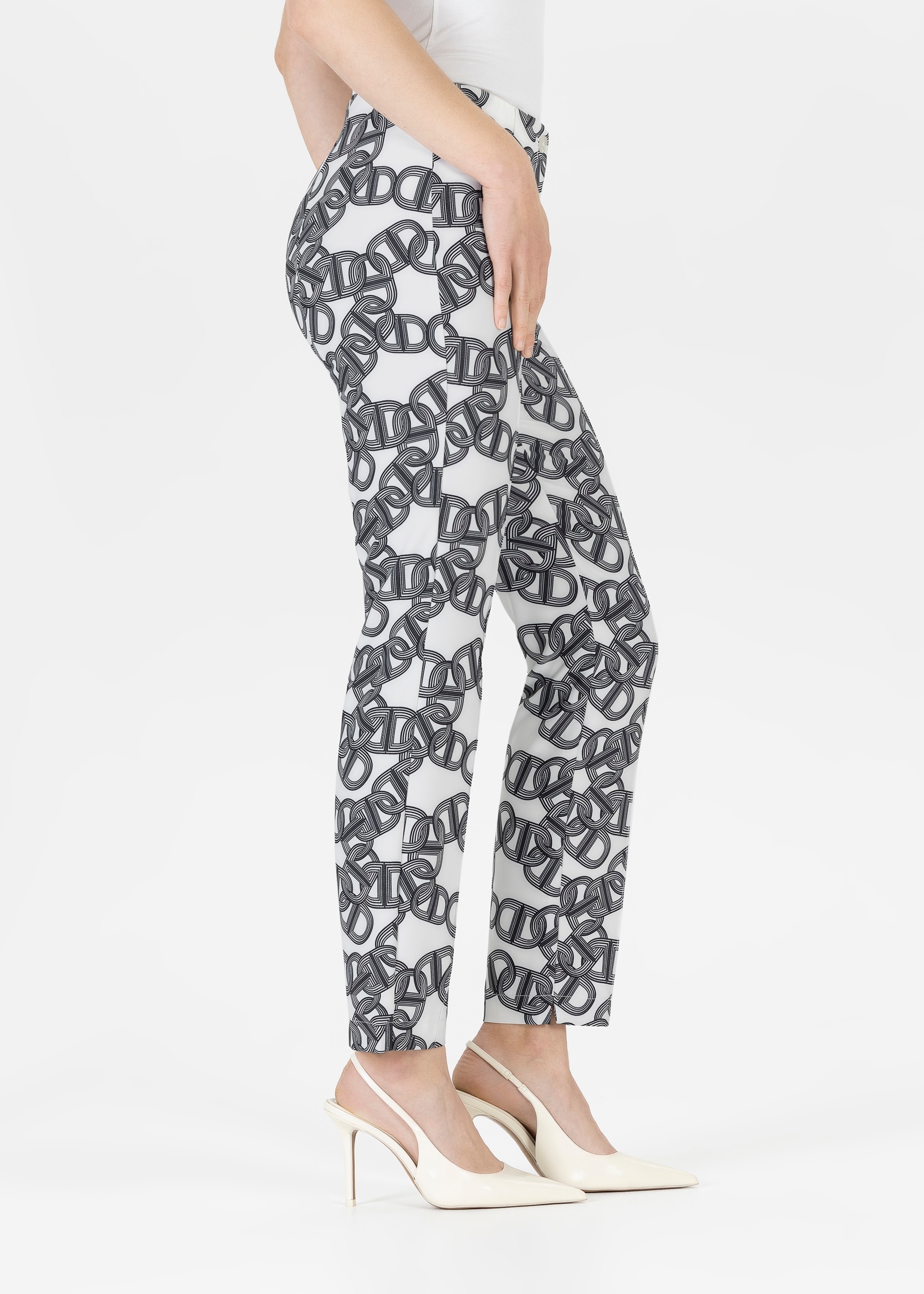 Stehmann Stoffhose  Sommerhose mit grafischem Muster