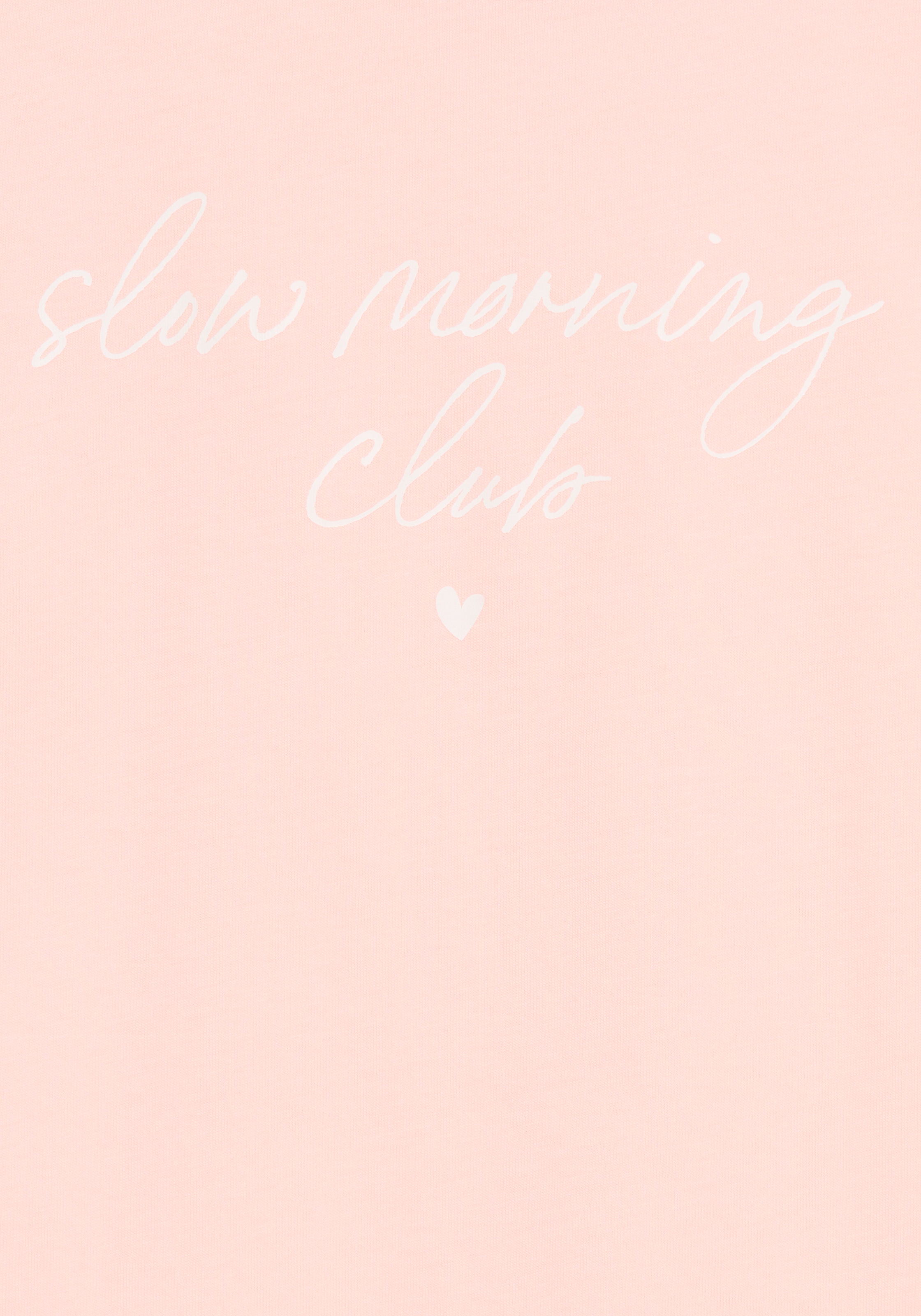 Vivance Dreams Pyjamaoberteil 1-teilig,  mit frontalem Schriftzug