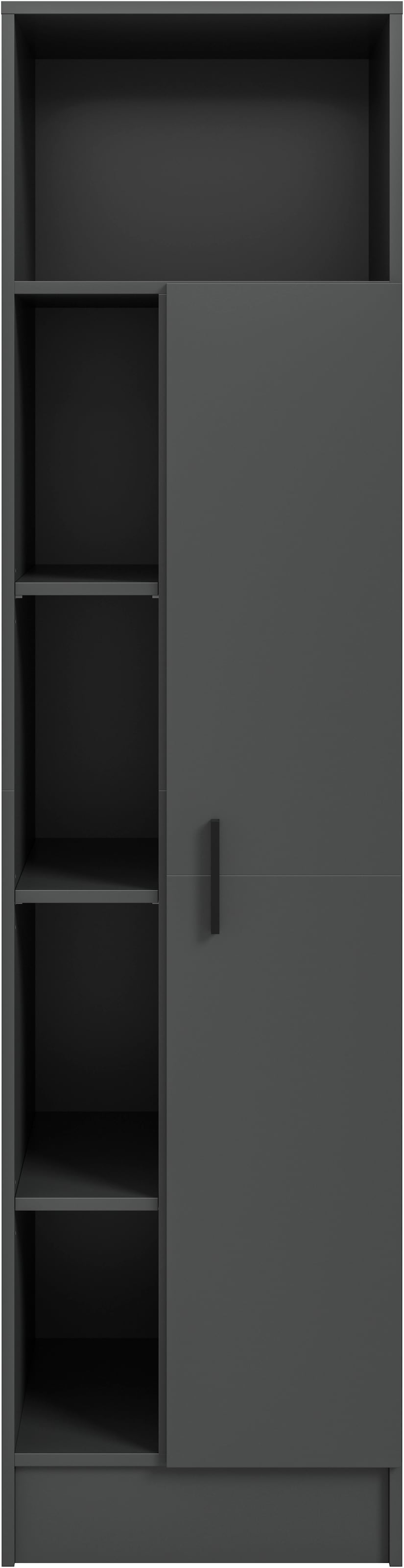 welltime Armoire multi-usages »FALAS, TOPSELLER!, Höhe 195cm, 1 Tür, 1 Kleiderstange, 5 offene Fächer« in verschiedenen Farben erhältlich, 1 cuis tlg. Universalschrank, Wäscheschrank, Badezimmer, Hauswirtschaftsschrank