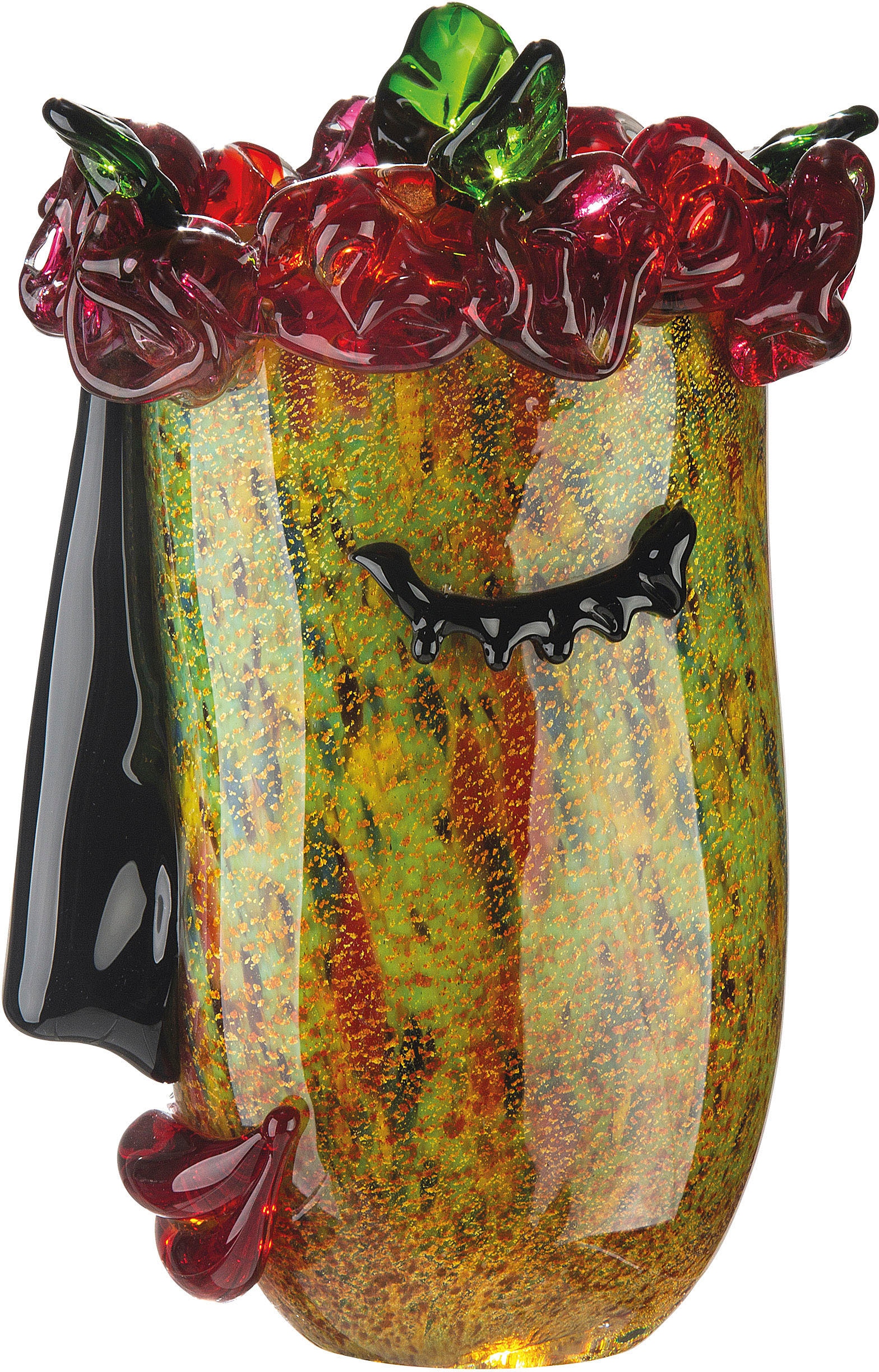 Casablanca by Gilde Tischvase »Floro« dekorative Vase aus Glas, Blumenvase
