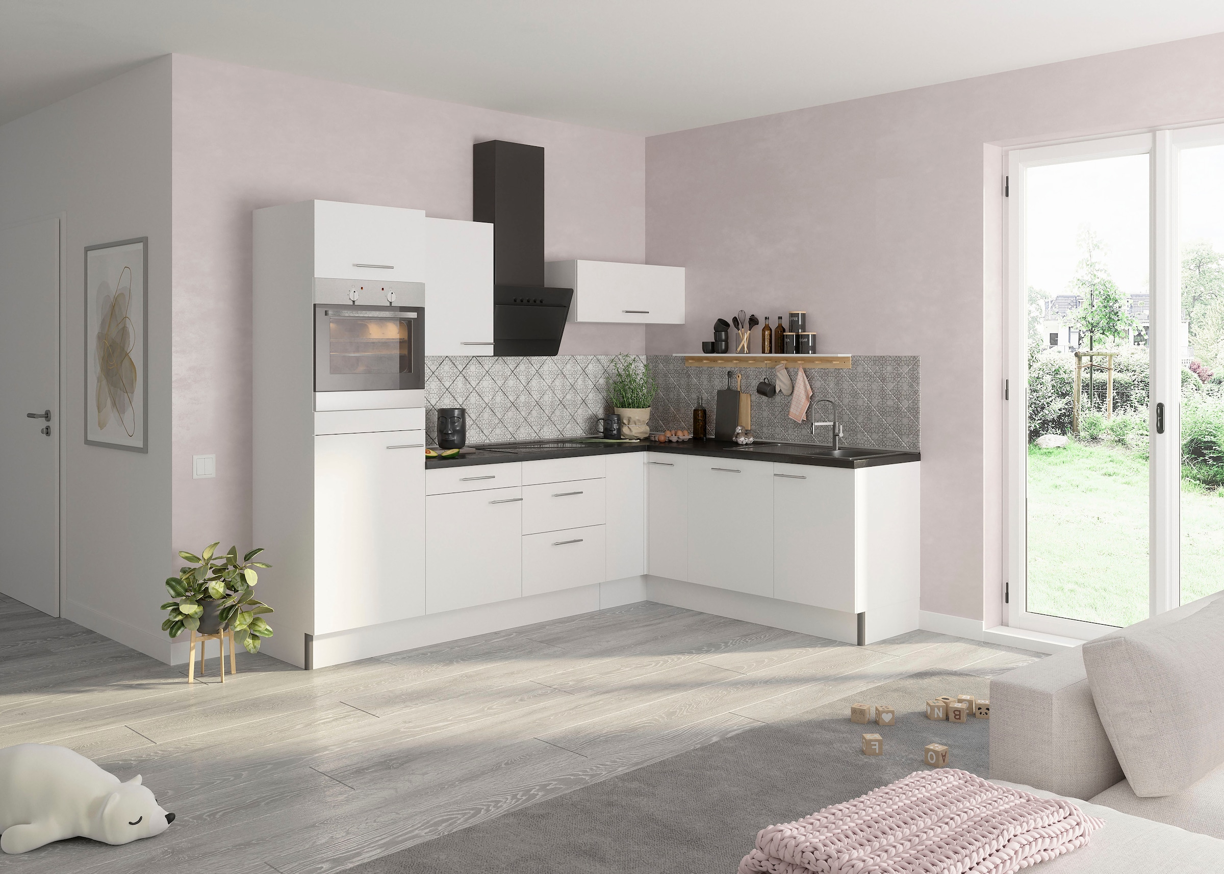 OPTIFIT Cuisine »Klara« 270 x 200 cm breit, wahlweise mit E-Geräten