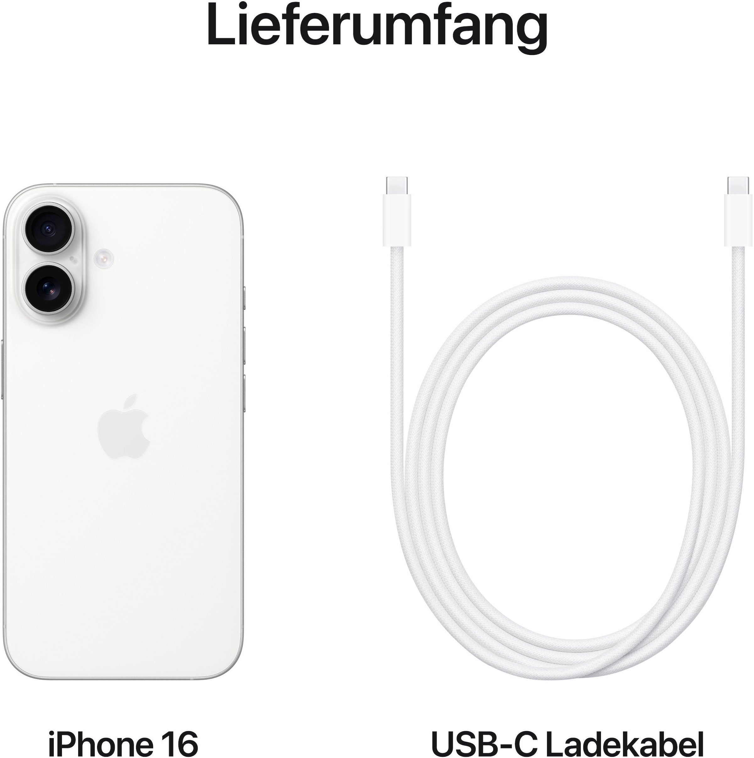 Apple Smartphone »iPhone 16« Weiss