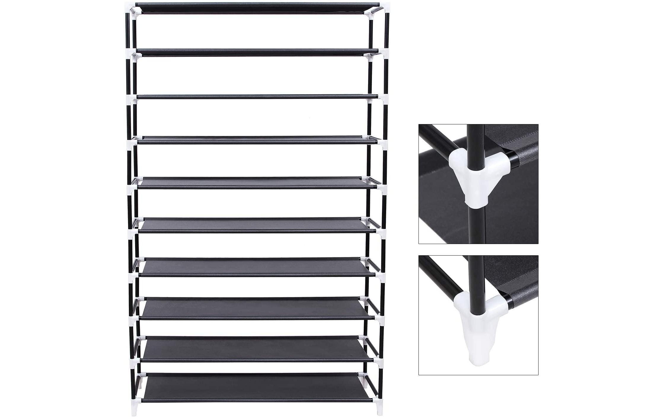 SONGMICS Schuhschrank »100 x 28 x 162 cm, Schwarz«