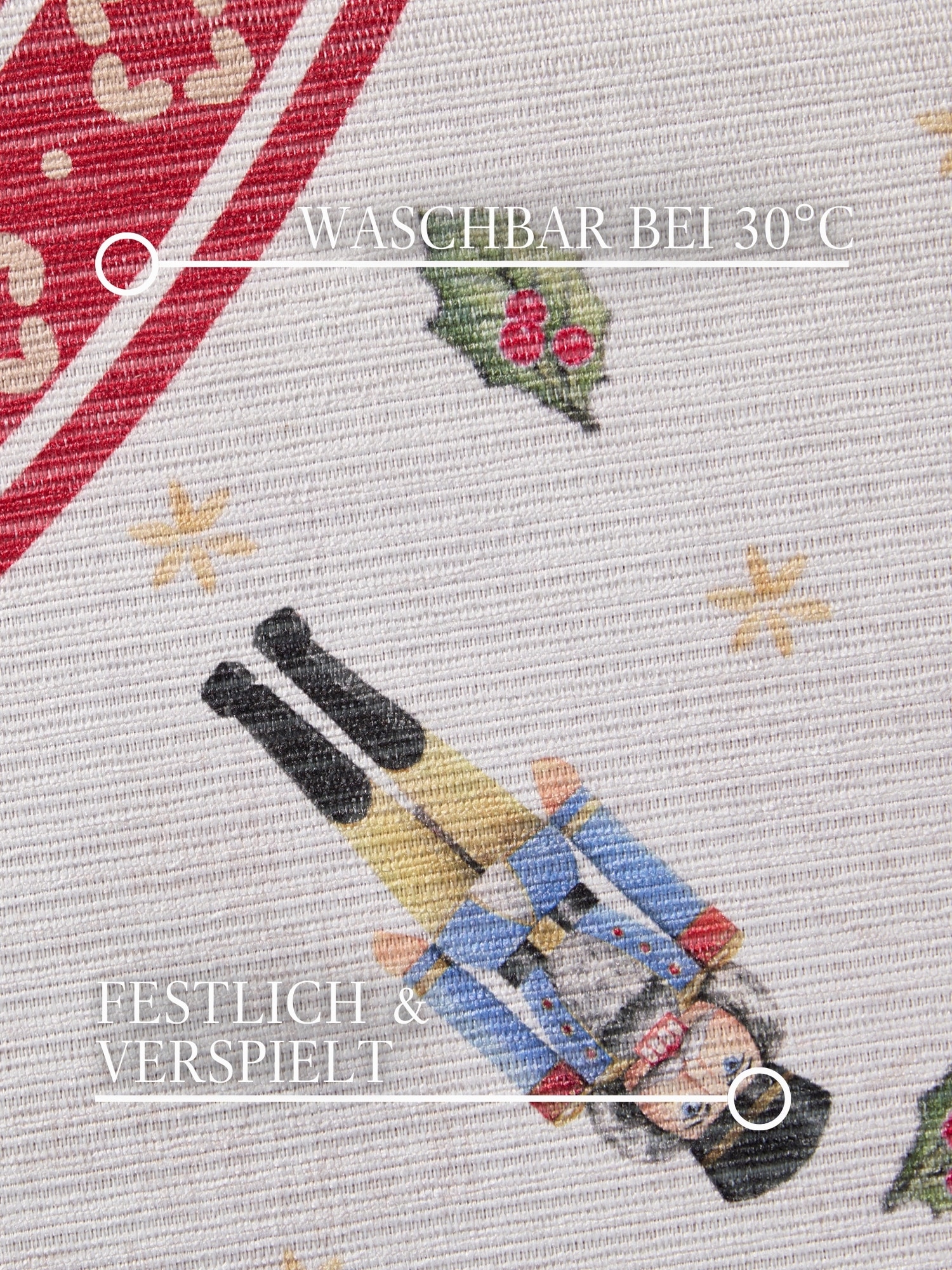 Villeroy & Boch Tapis »Toy's Delight Limited Edition Santa Claus« Rond 3 mm Höhe édition limitée, Noël, salon, jupe de sapin, lavable, rond