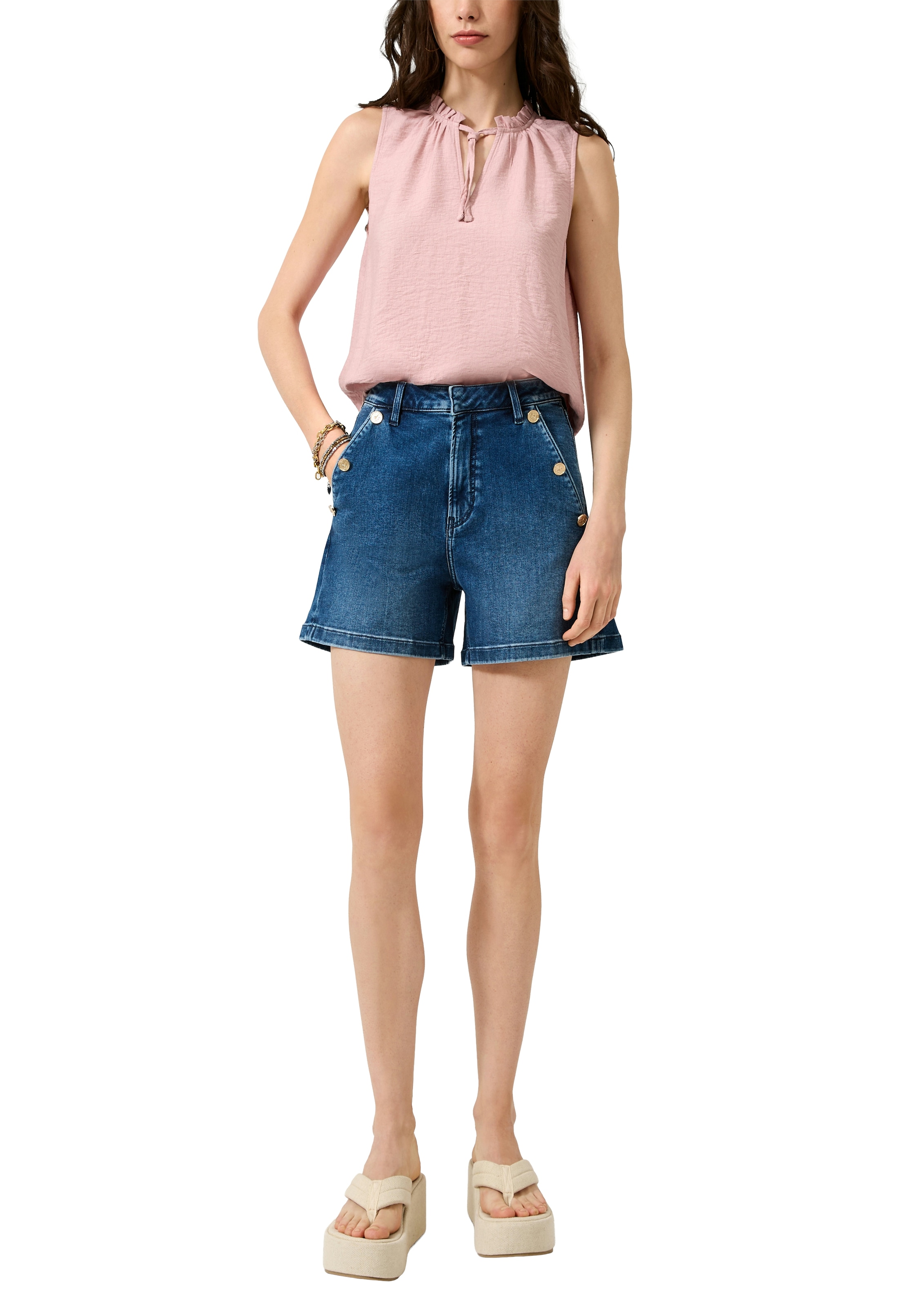 QS Blusentop Sommertop mit Viskose