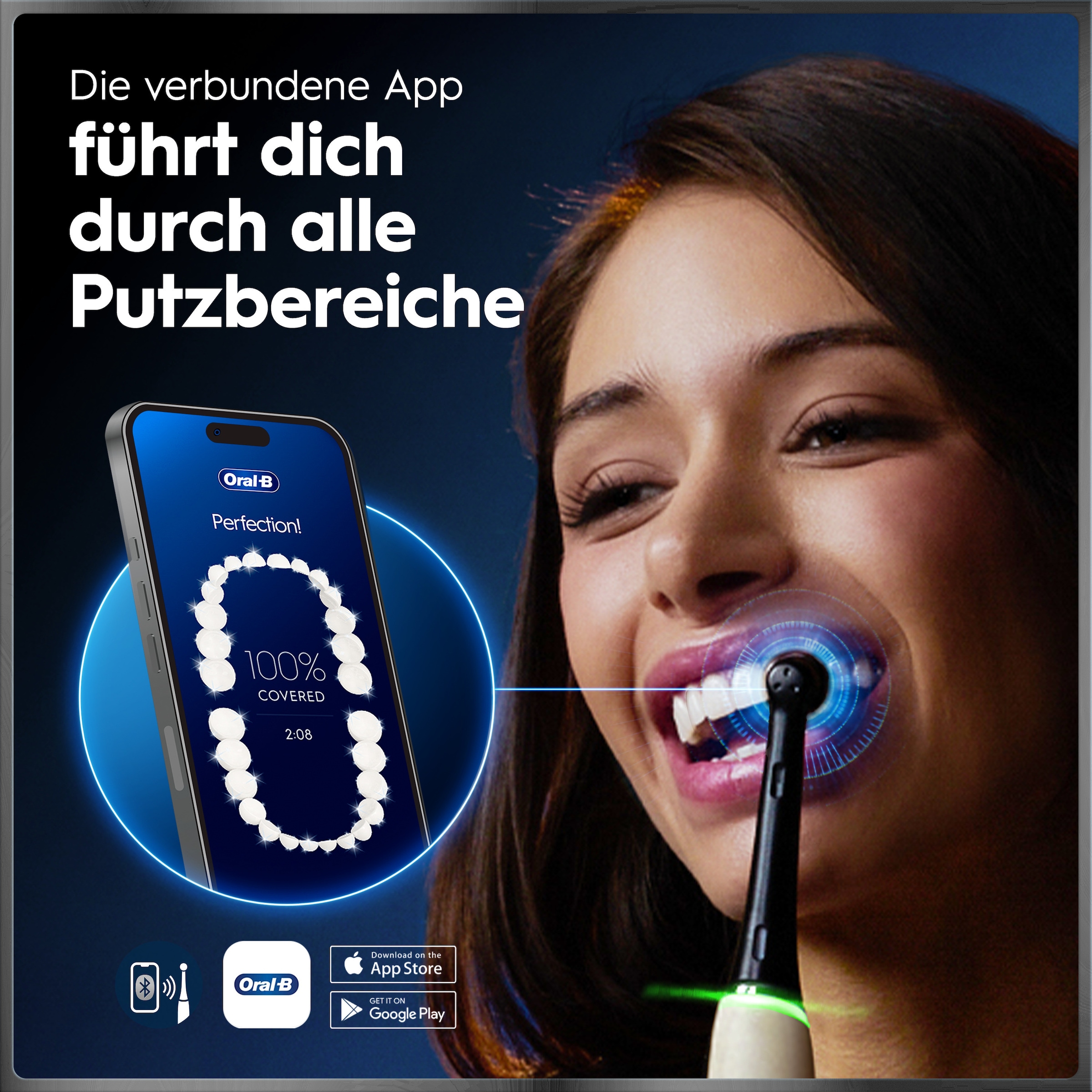 Oral-B Brosse à dents électrique »iO Series 10« 1 cuis Aufsteckbürsten incl. 1 brosse à fixer, station de charge rapide iO Sense, étui de voyage pour charge