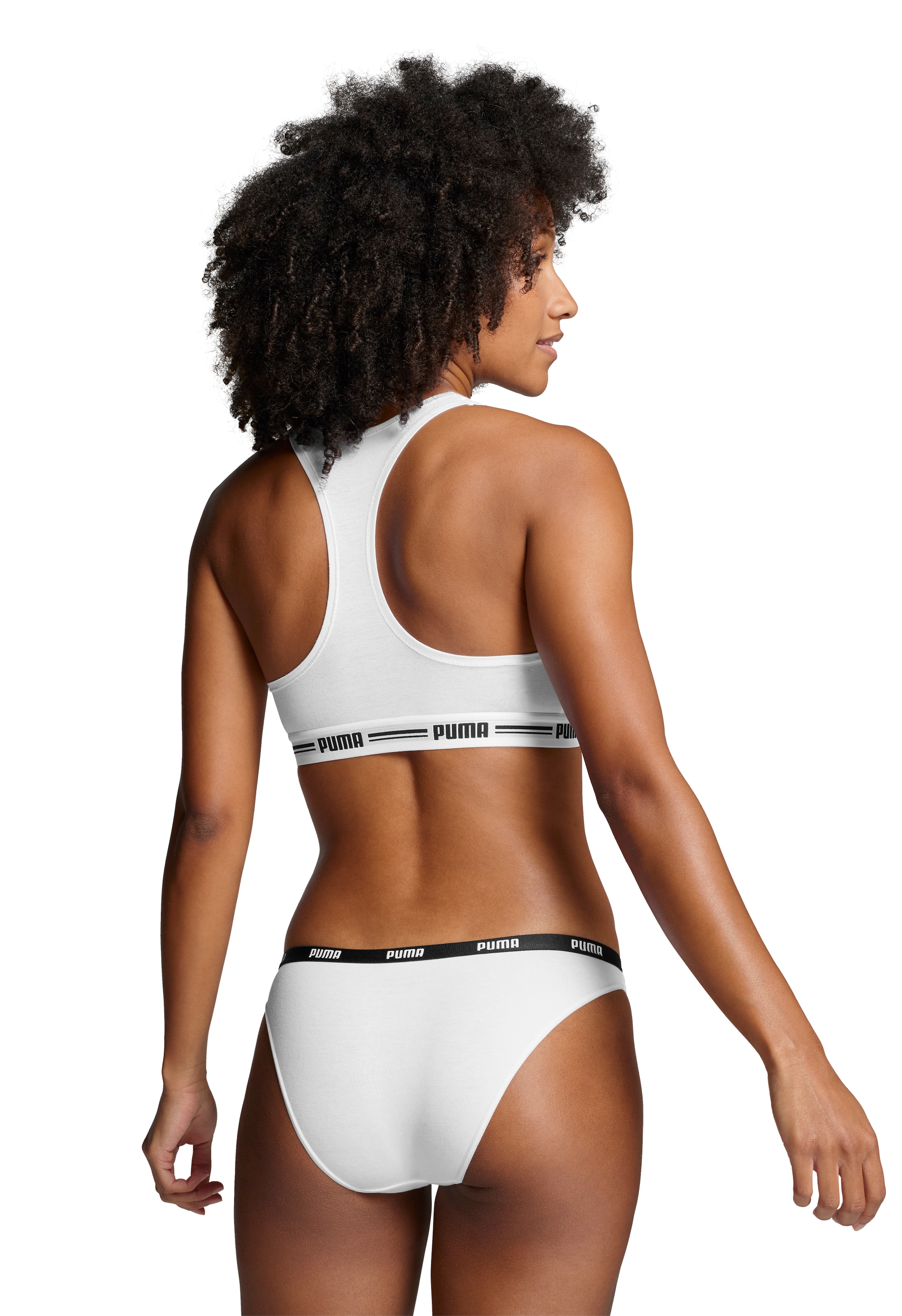 PUMA Bikinislip »PUMA WOMEN BIKINI 2P« 2er Pack,  Low-Rise Design, flache Nähte, elastischer Logobund