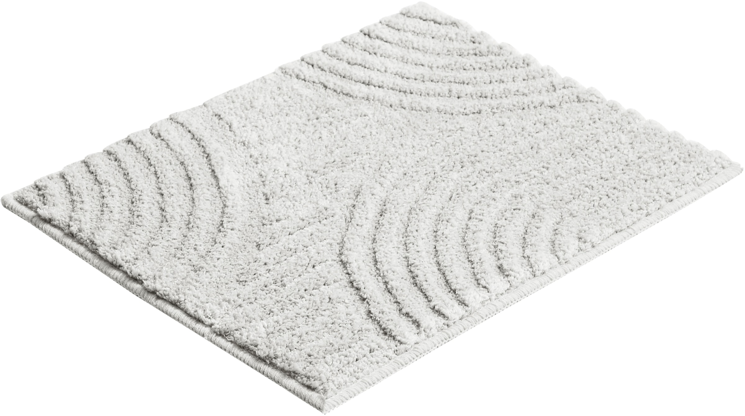 my home Badematte »Ognon, Scandi, Boho, modernes Muster« Höhe 15 mm rutschhemmend beschichtet fussbodenheizungsgeeignet | schnell trocknend | strapazierfähig Badteppich, Uni Farben, Hoch-Tief-Effekt