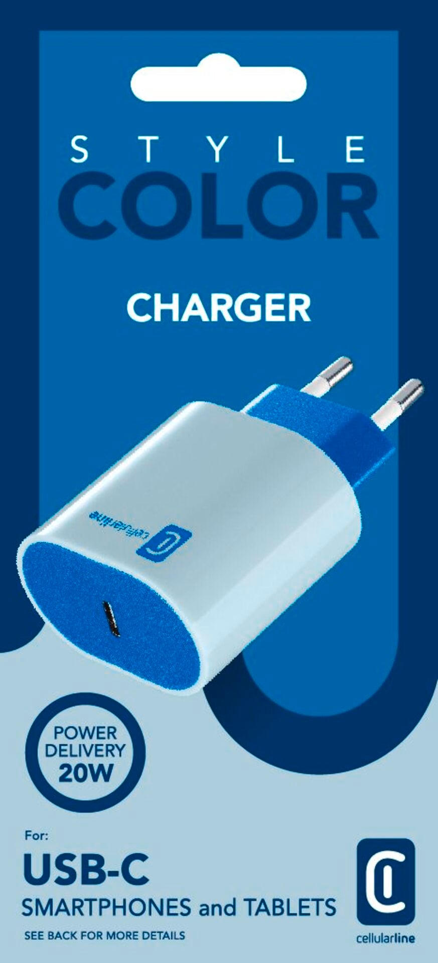 Cellularline Chargeur USB »USB-C CHARGER PD 20W«