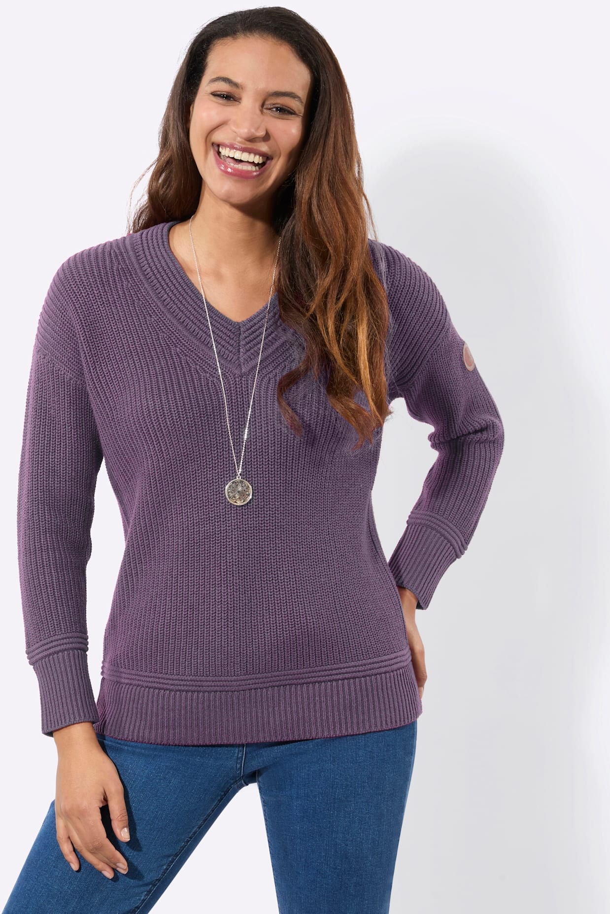 Casual Looks Pull col V »V-Ausschnitt-Pullover«