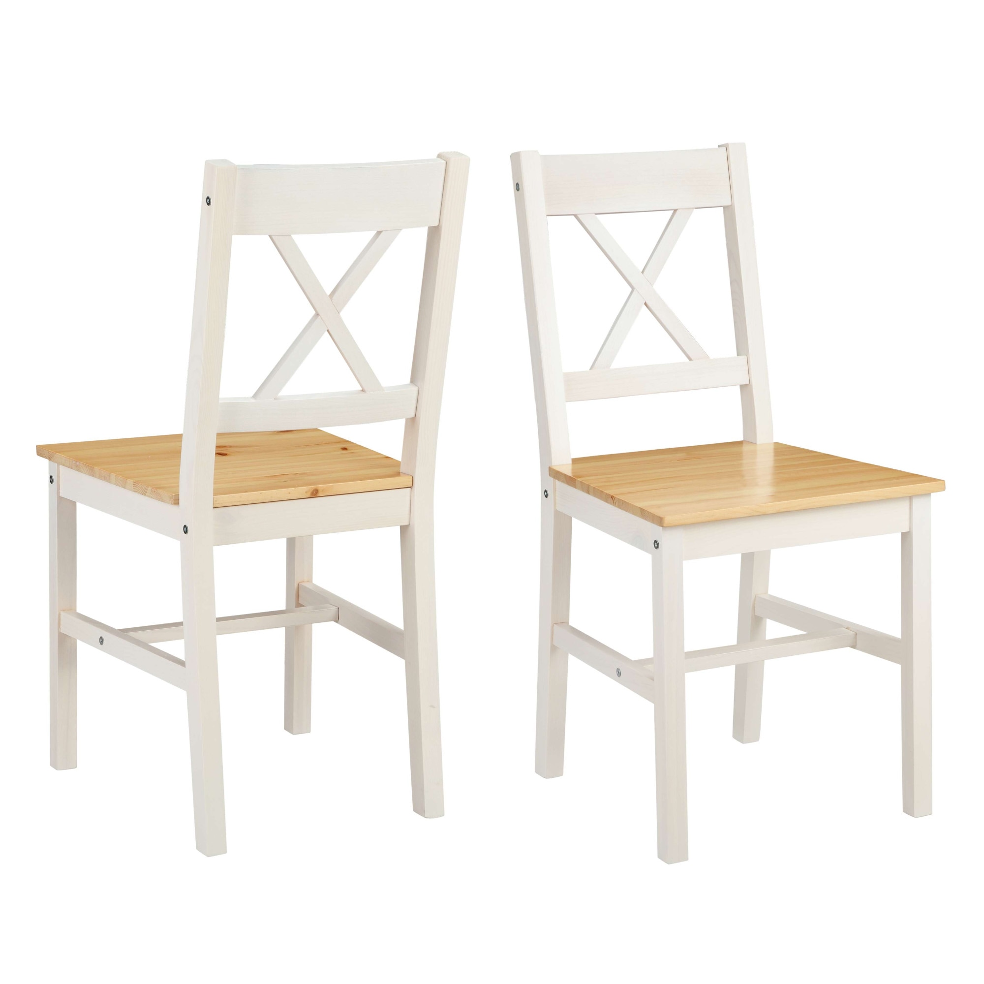 GOODproduct Essgruppe »Willow« Set, Esstisch mit 4 Stühlen, 5 tlg. Esstisch mit 4 Stühlen, aus massivem Kiefernholz
