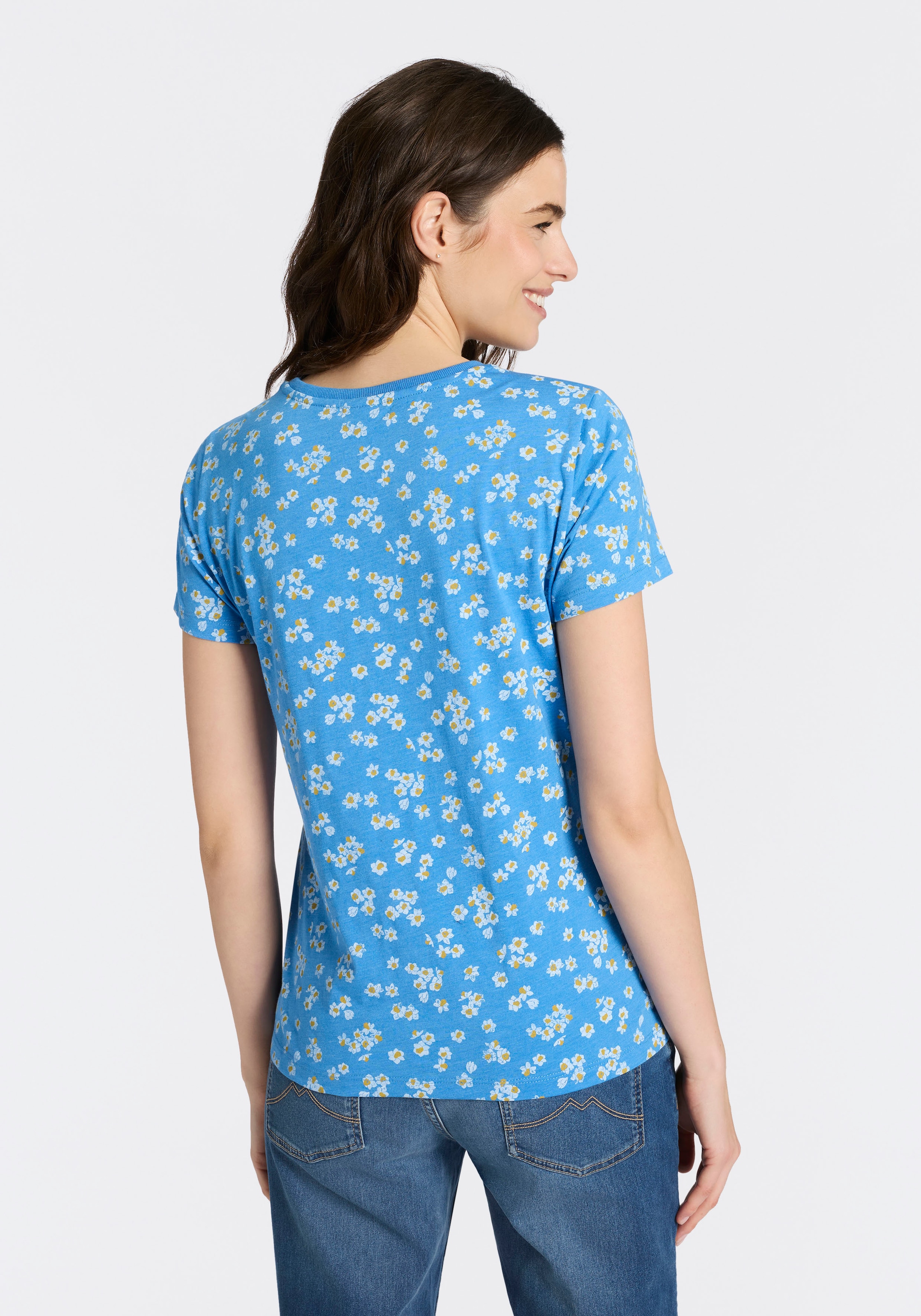 Ragwear T-shirt à manches courtes »MINTTA FLOWER O« mit sommerlichem Print