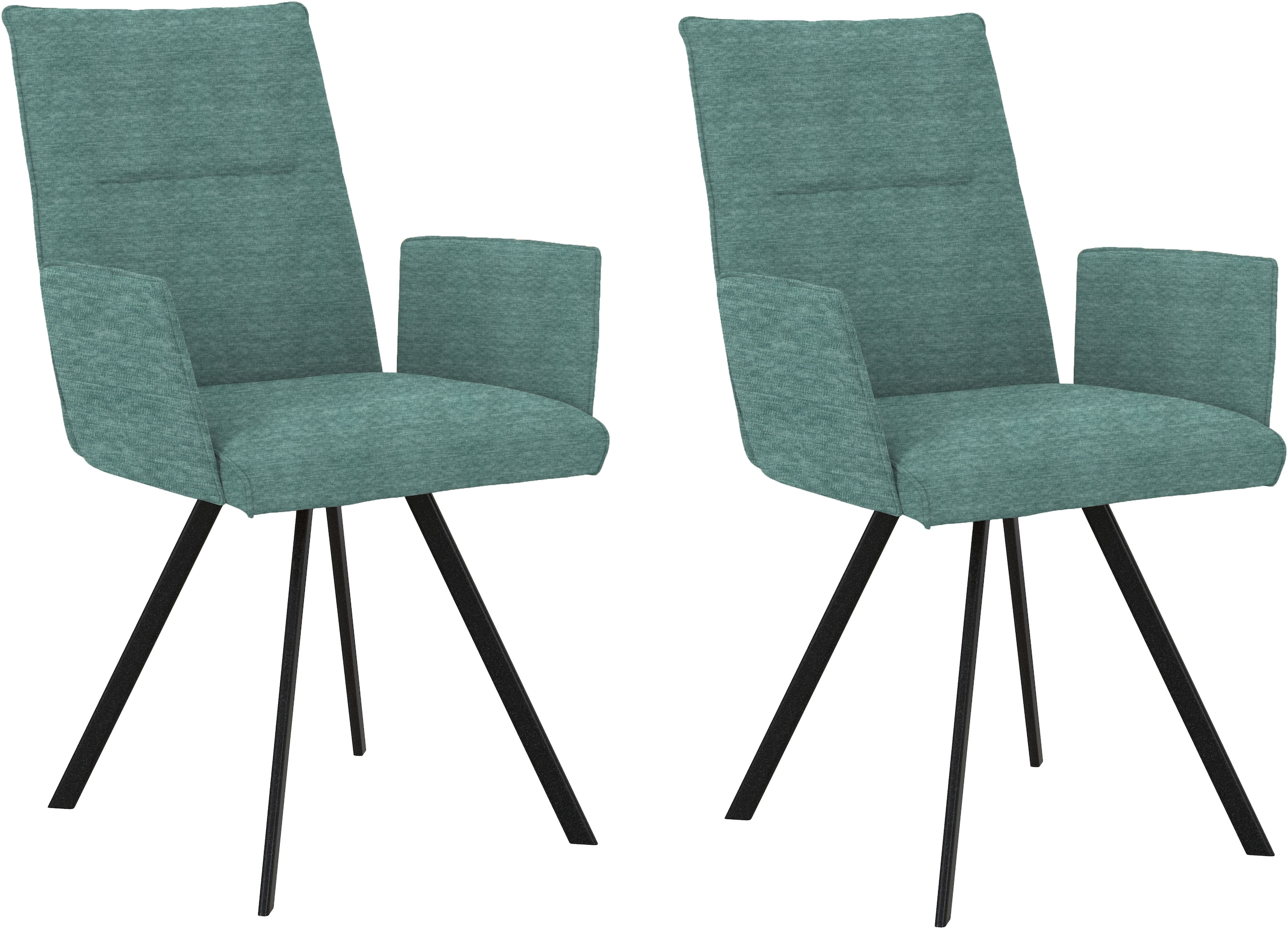 GOODproduct Chaise avec accoudoirs »Sava« (Set) 2 cuisMetallgestell