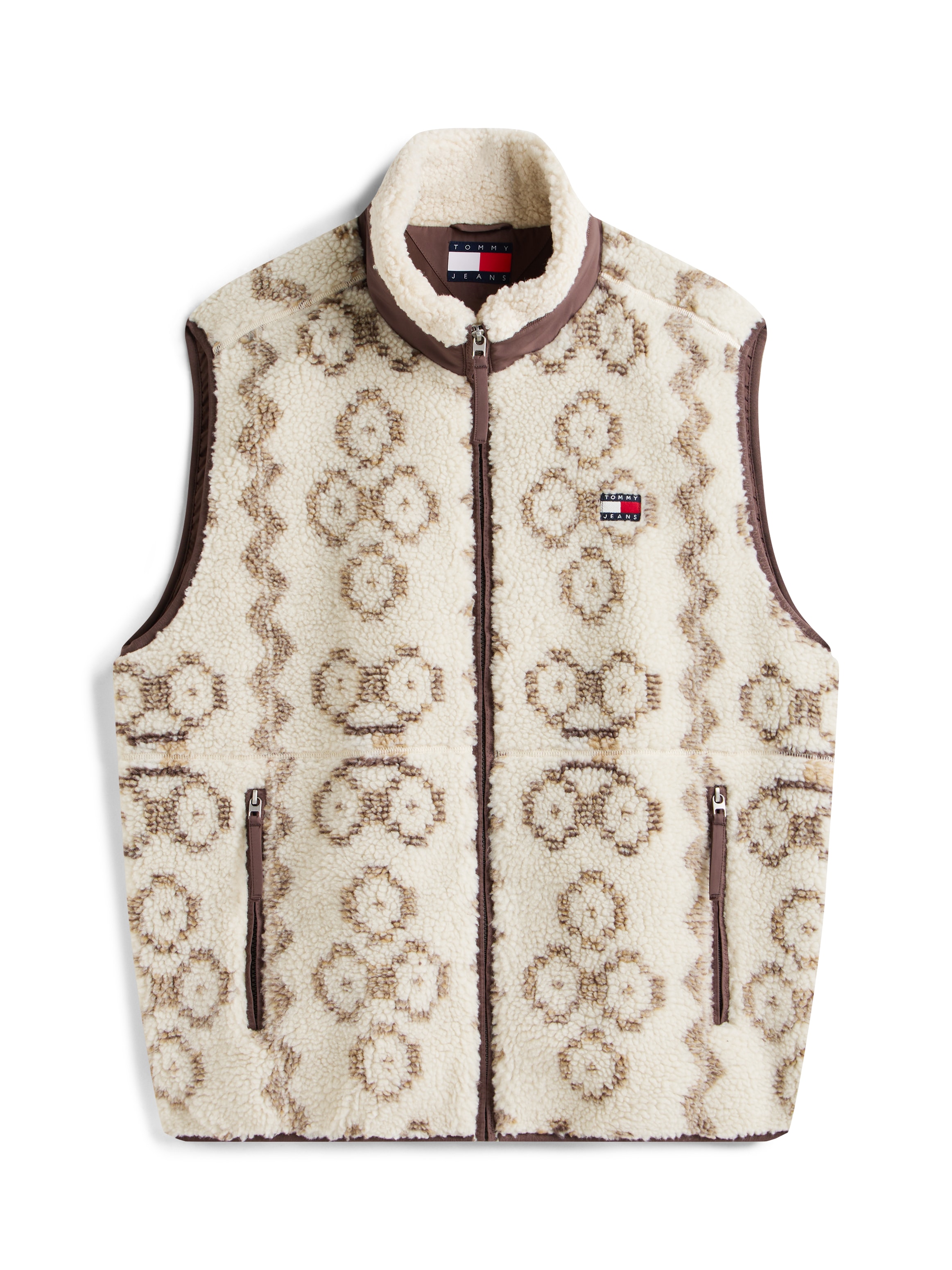 Tommy Jeans Gilet polaire »TJM TEDDY AOP« Stehkragen, normale Passform
