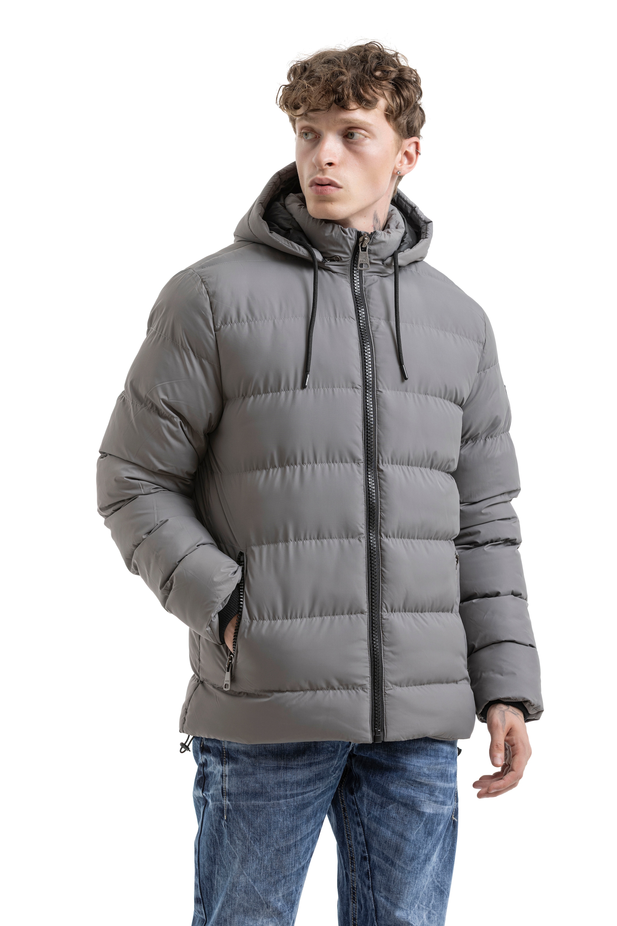 Cipo & Baxx Steppjacke mit Kapuze