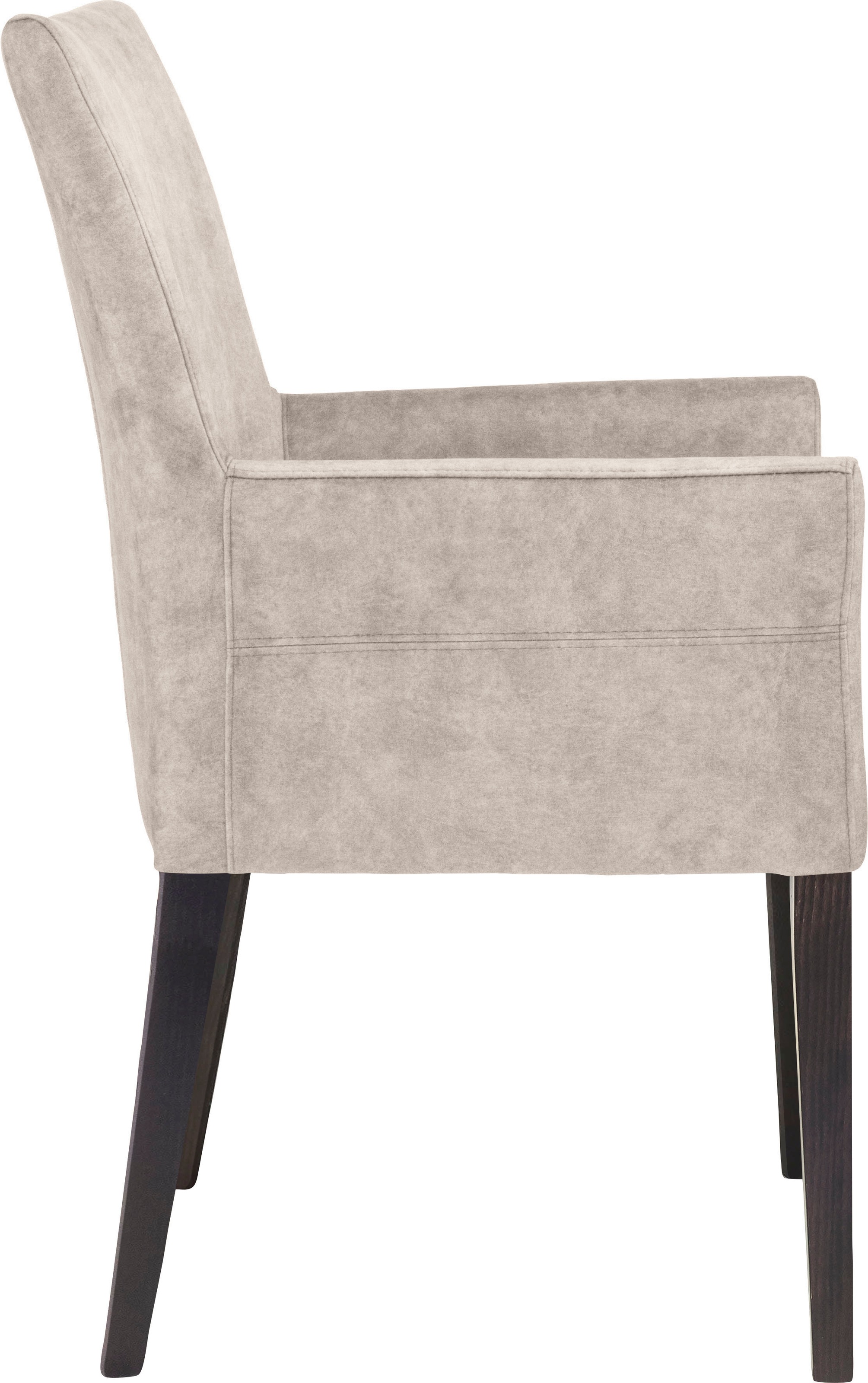 Home affaire Armlehnstuhl »Aspen« () Beine aus massiver Buche, wengefarben lackiert