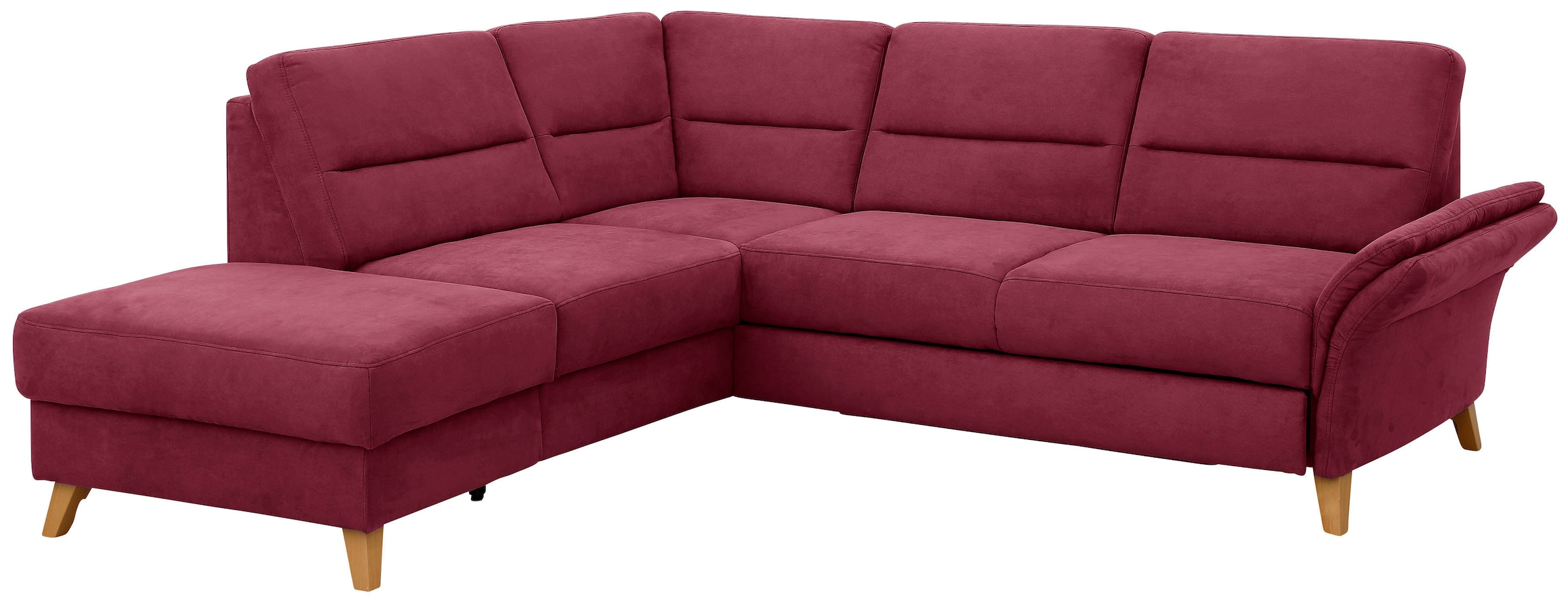 Home affaire Ecksofa »Westerland L-Form« Federkern-Polsterung, wahlweise mit Bettfunktion, Bettkasten