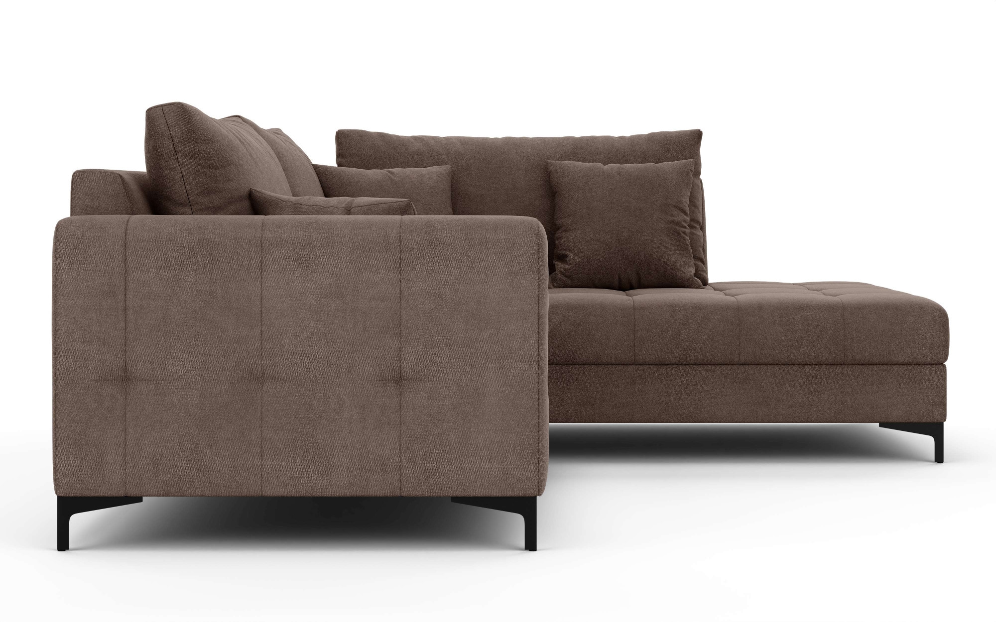 GOODproduct Canapé d'angle »LEEVKE Design-Sofa mit Ottomane rechts/links bestellbar, Breite 232 cm« in vielen modernen Farben erhältlich, belastbar bis 480 kg