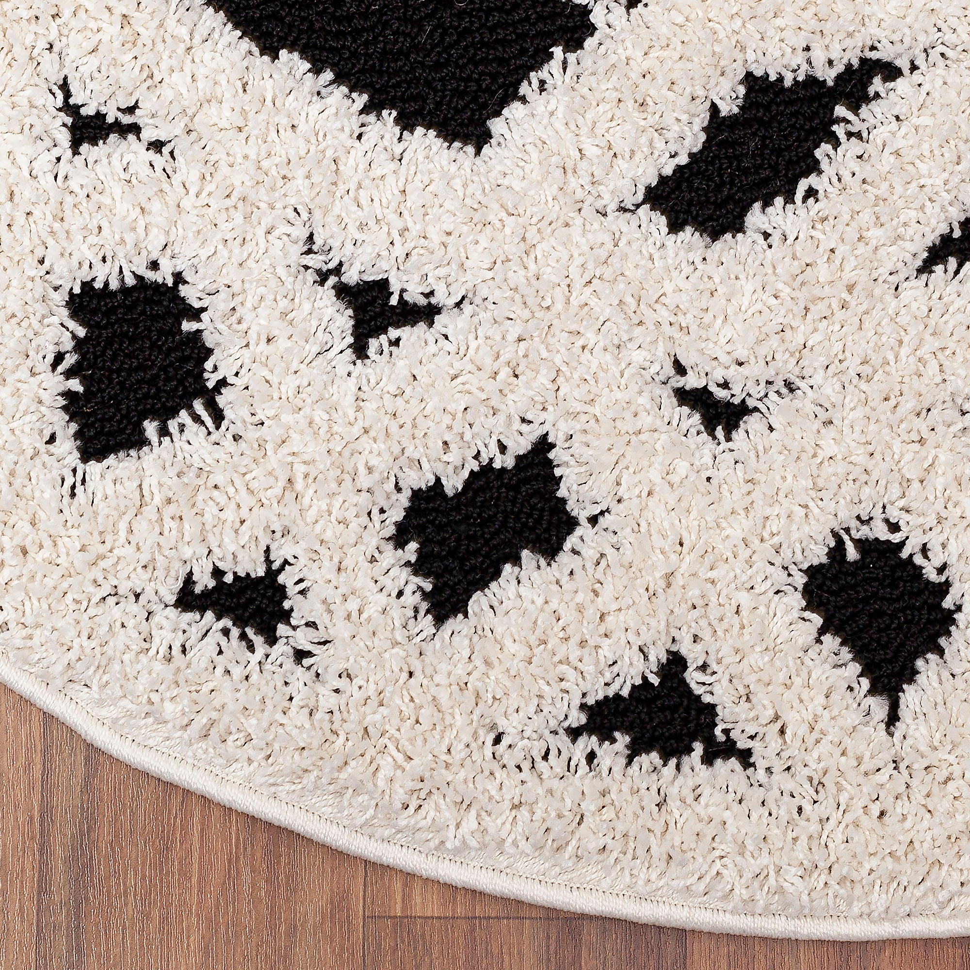 Sanat Tapis à poils longs »Luxus 3506« Rond 30 mm Höhe robuster Langflor, weich, Wohnzimmer, Schlafzimmer