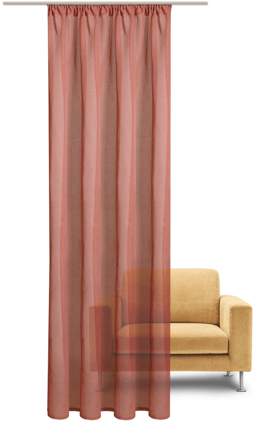 Gerster Rideau »Senja« Bande volante 1 cuis tlg. Fertigschal uni - nature line