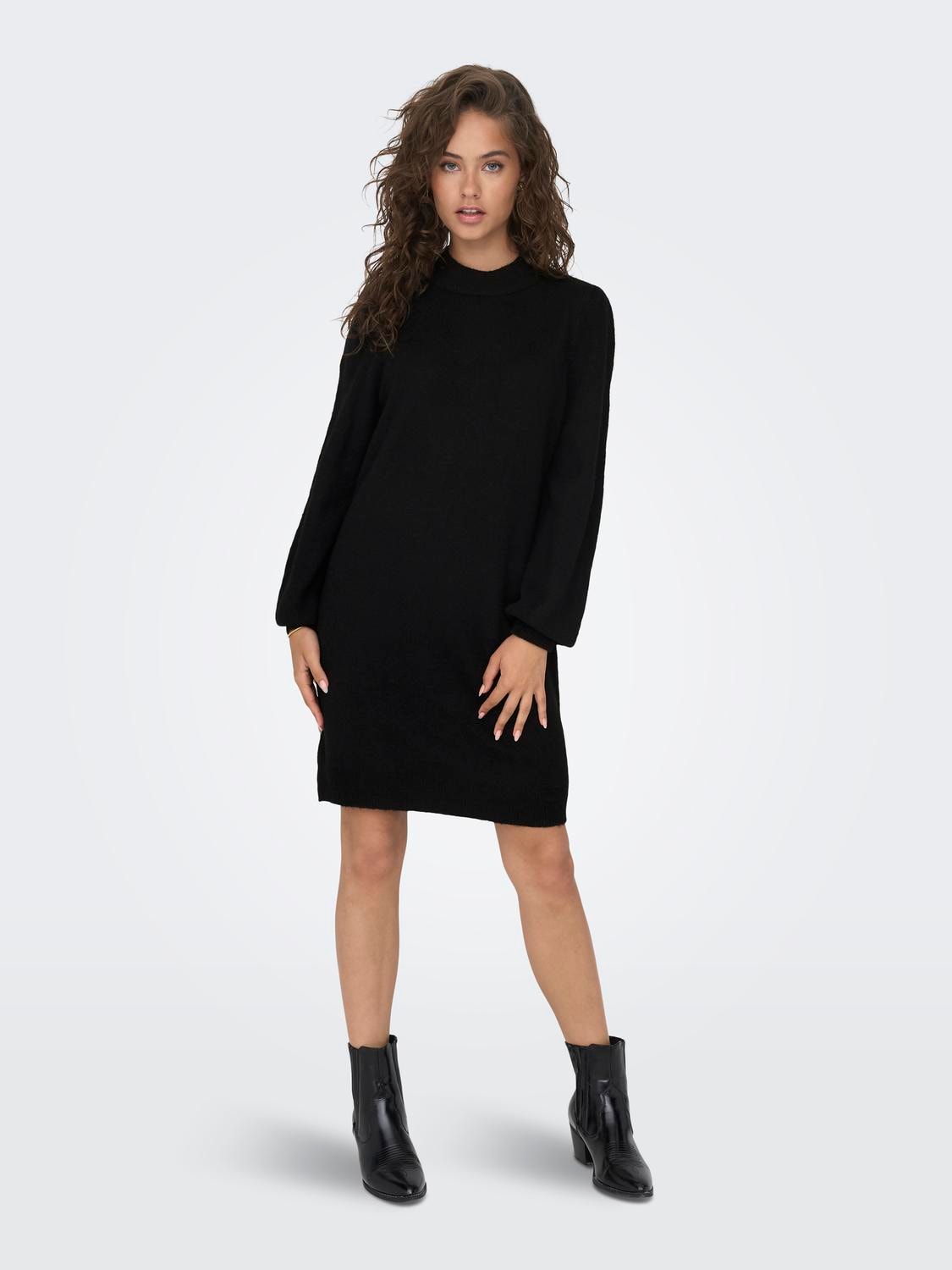 JDY Strickkleid »JDYRUE LIFE L/S HIGH NECK DRESS KNT NOOS«